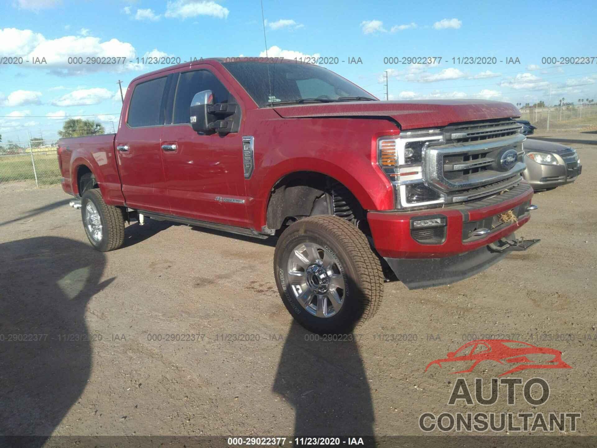 FORD SUPER DUTY F-250 SRW 2020 - 1FT8W2BT3LEC18784