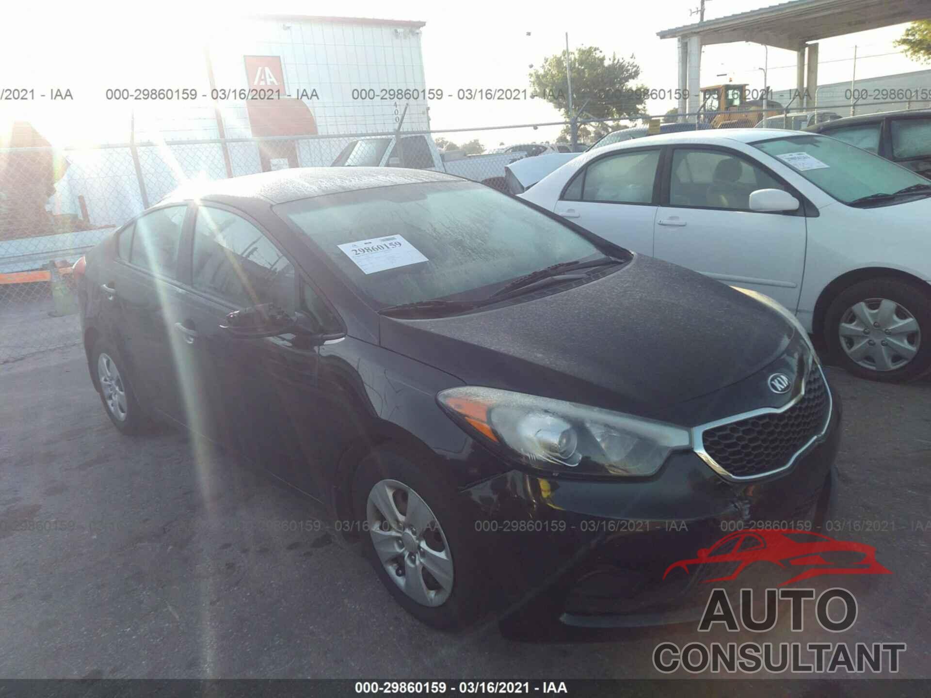 KIA FORTE 2016 - KNAFK4A64G5587537