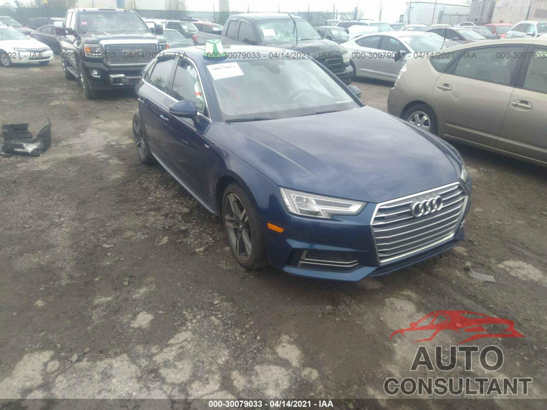 AUDI A4 2018 - WAUENAF4XJA208953