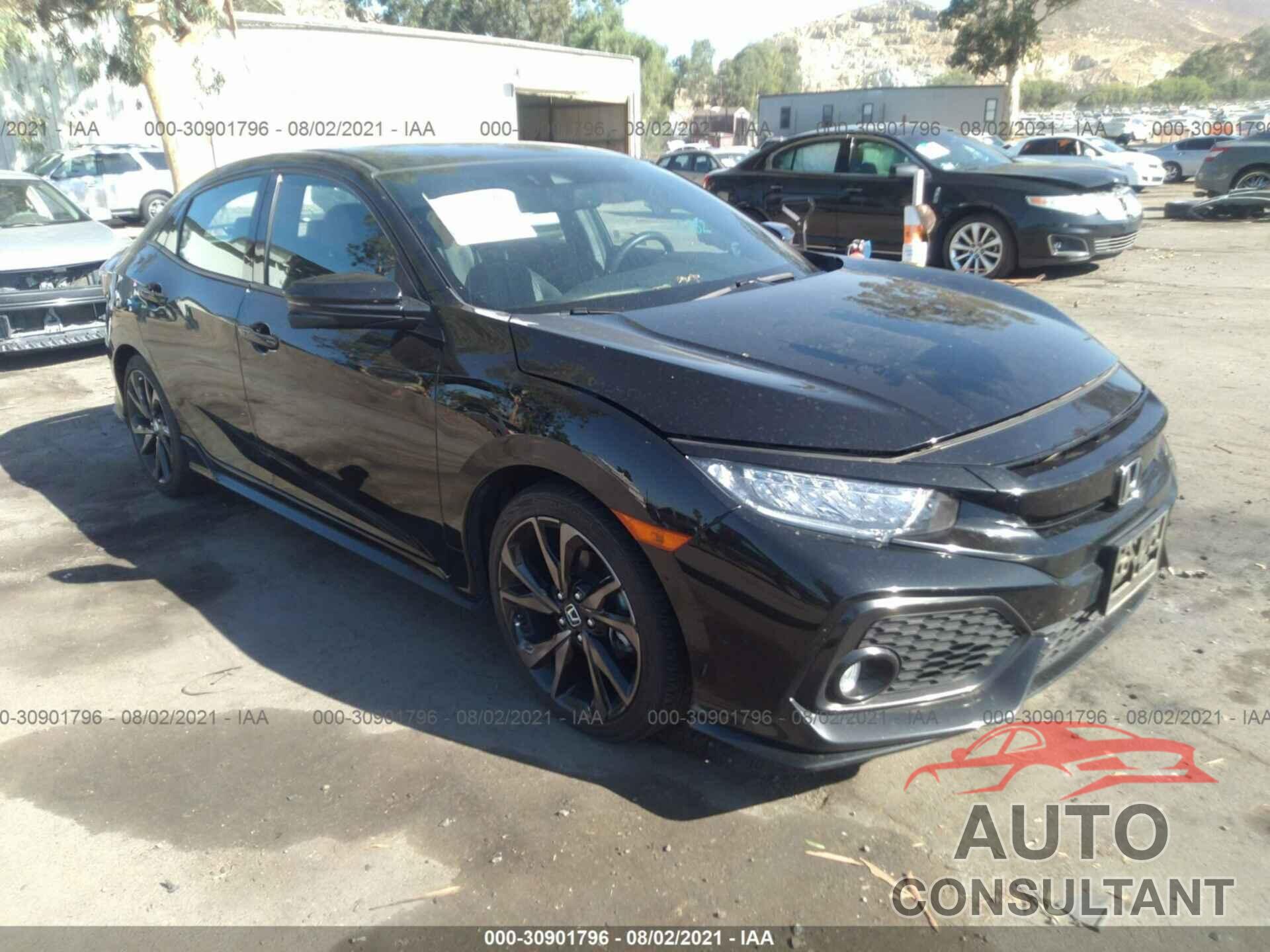 HONDA CIVIC HATCHBACK 2018 - SHHFK7H90JU427678