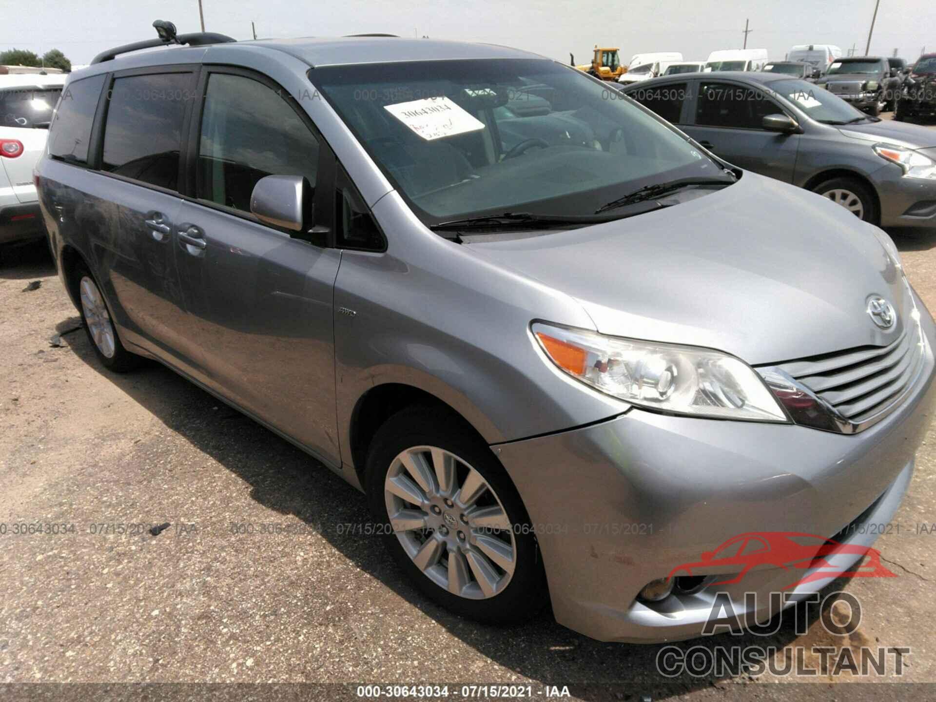 TOYOTA SIENNA 2017 - 5TDJZ3DC6HS183817