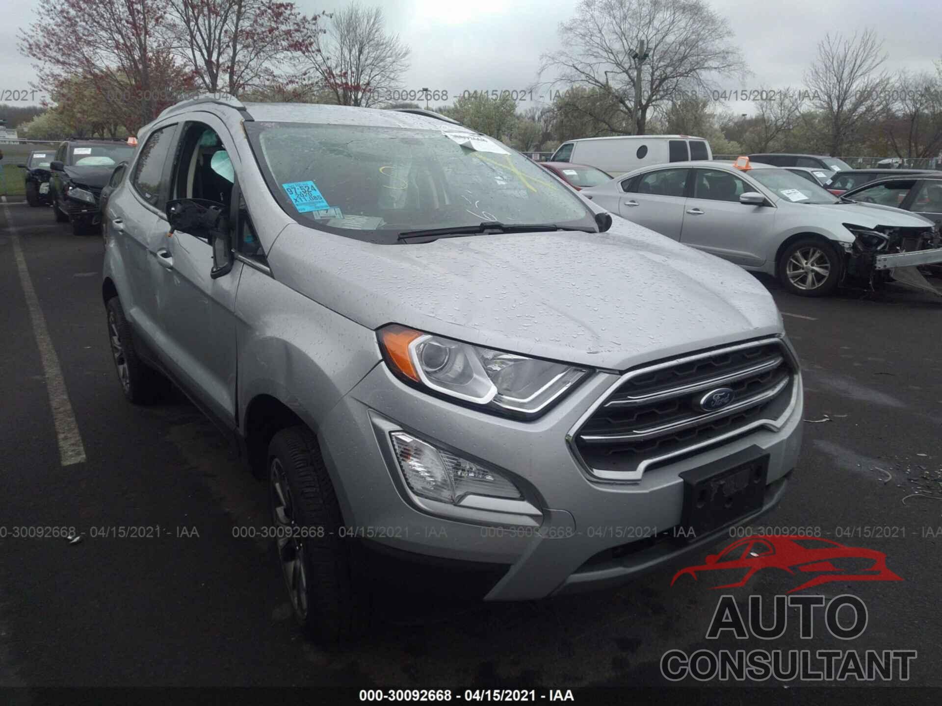 FORD ECOSPORT 2020 - MAJ6S3KL1LC365437