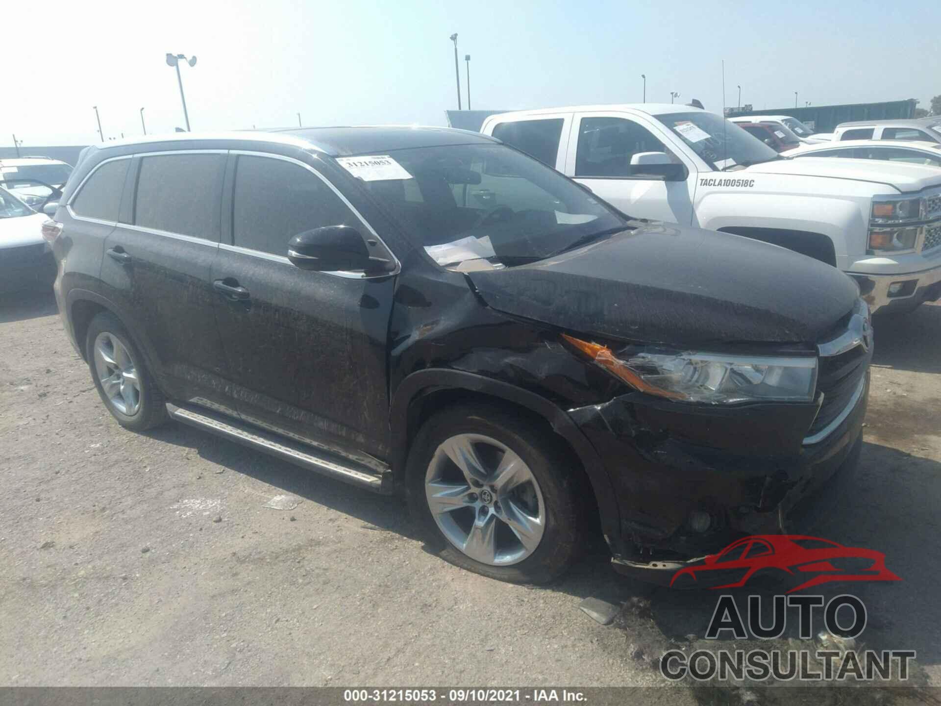 TOYOTA HIGHLANDER 2016 - 5TDYKRFHXGS133970