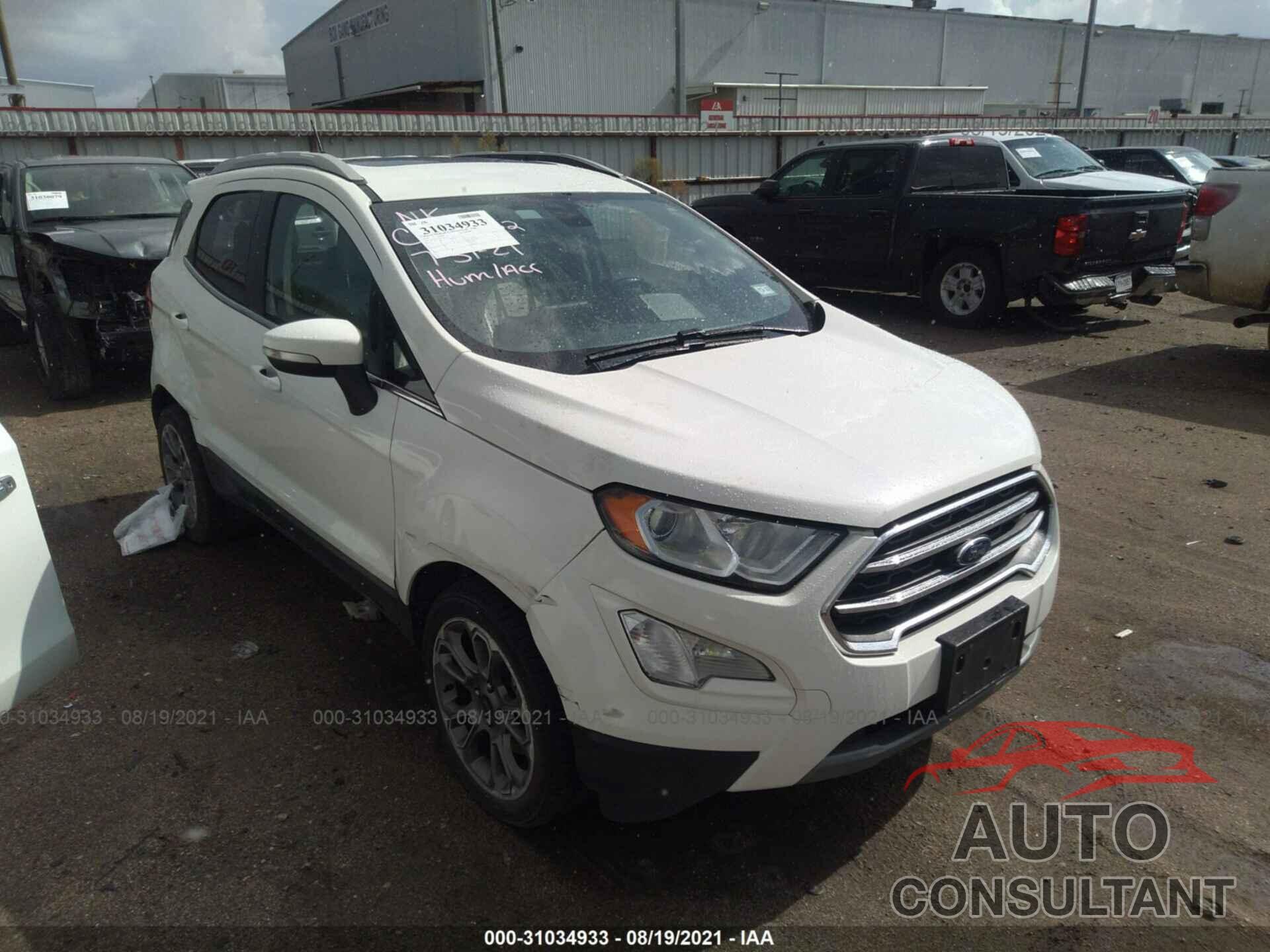 FORD ECOSPORT 2018 - MAJ3P1VE6JC238153