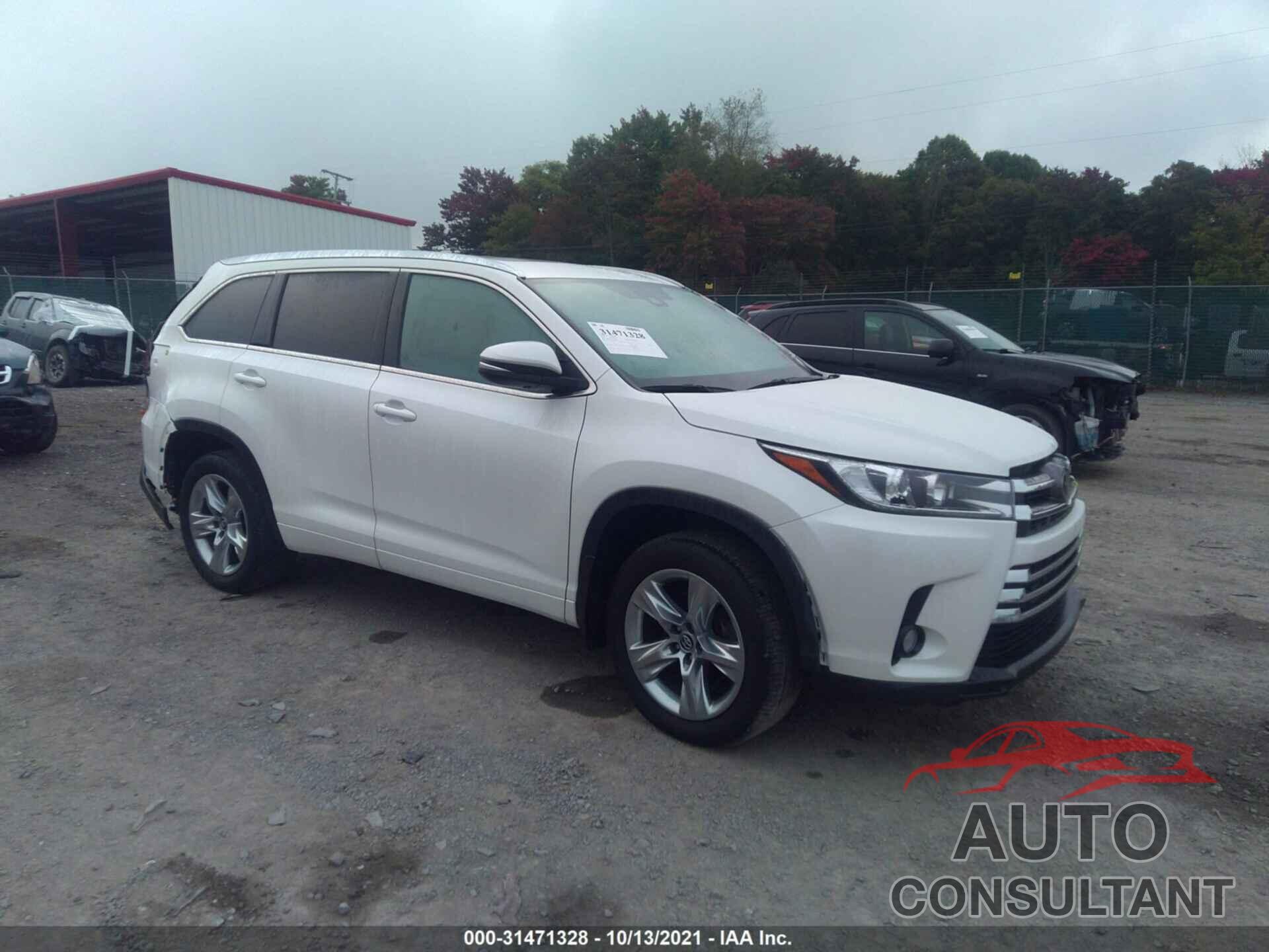 TOYOTA HIGHLANDER 2018 - 5TDDZRFH5JS913361