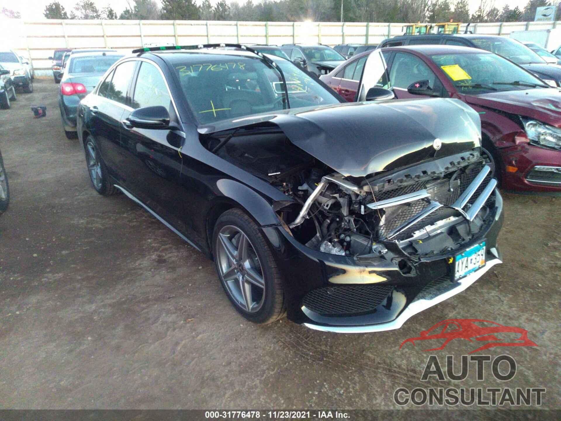 MERCEDES-BENZ C-CLASS 2018 - 55SWF4KB9JU236274