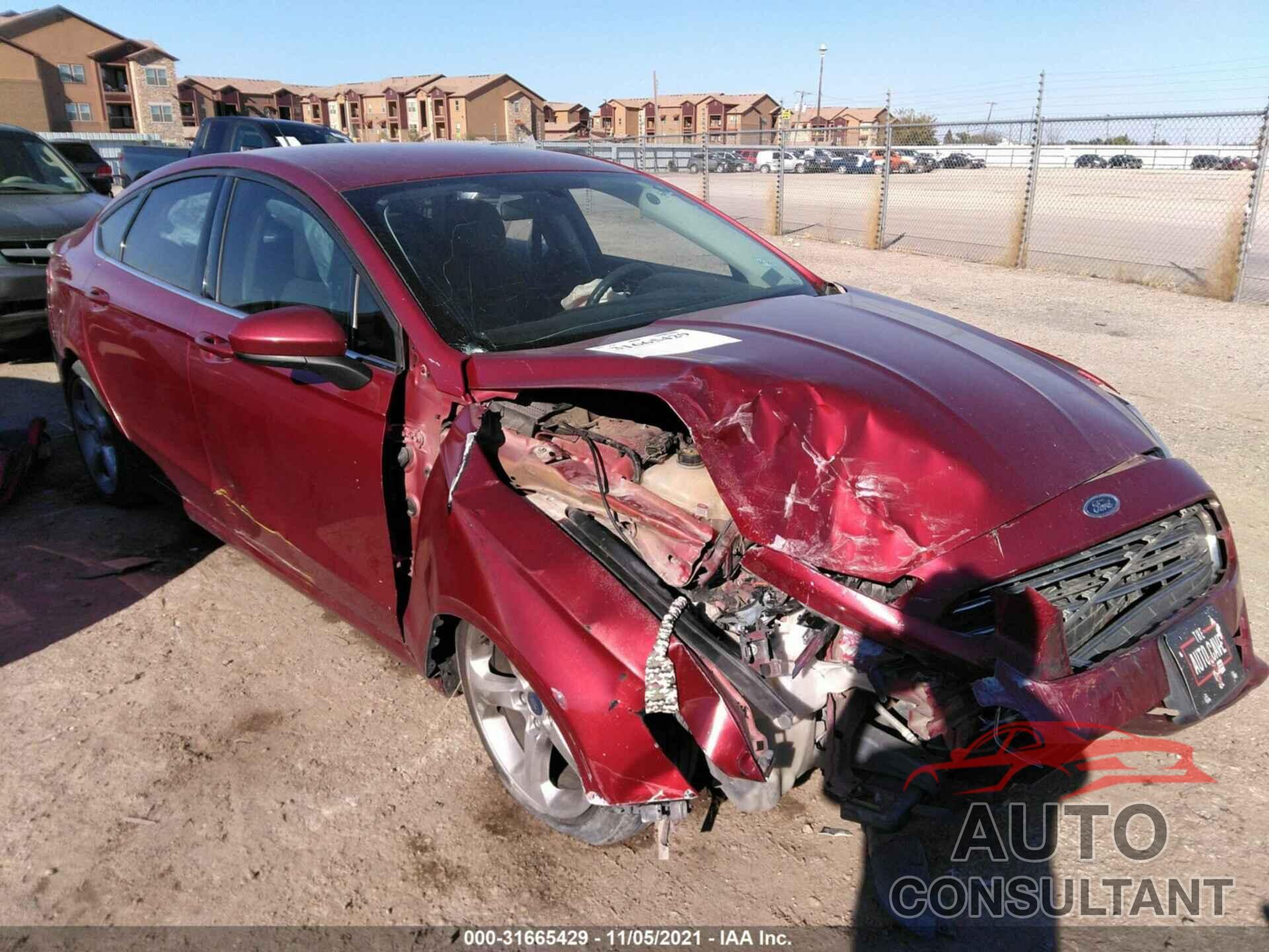FORD FUSION 2016 - 3FA6P0G76GR110236