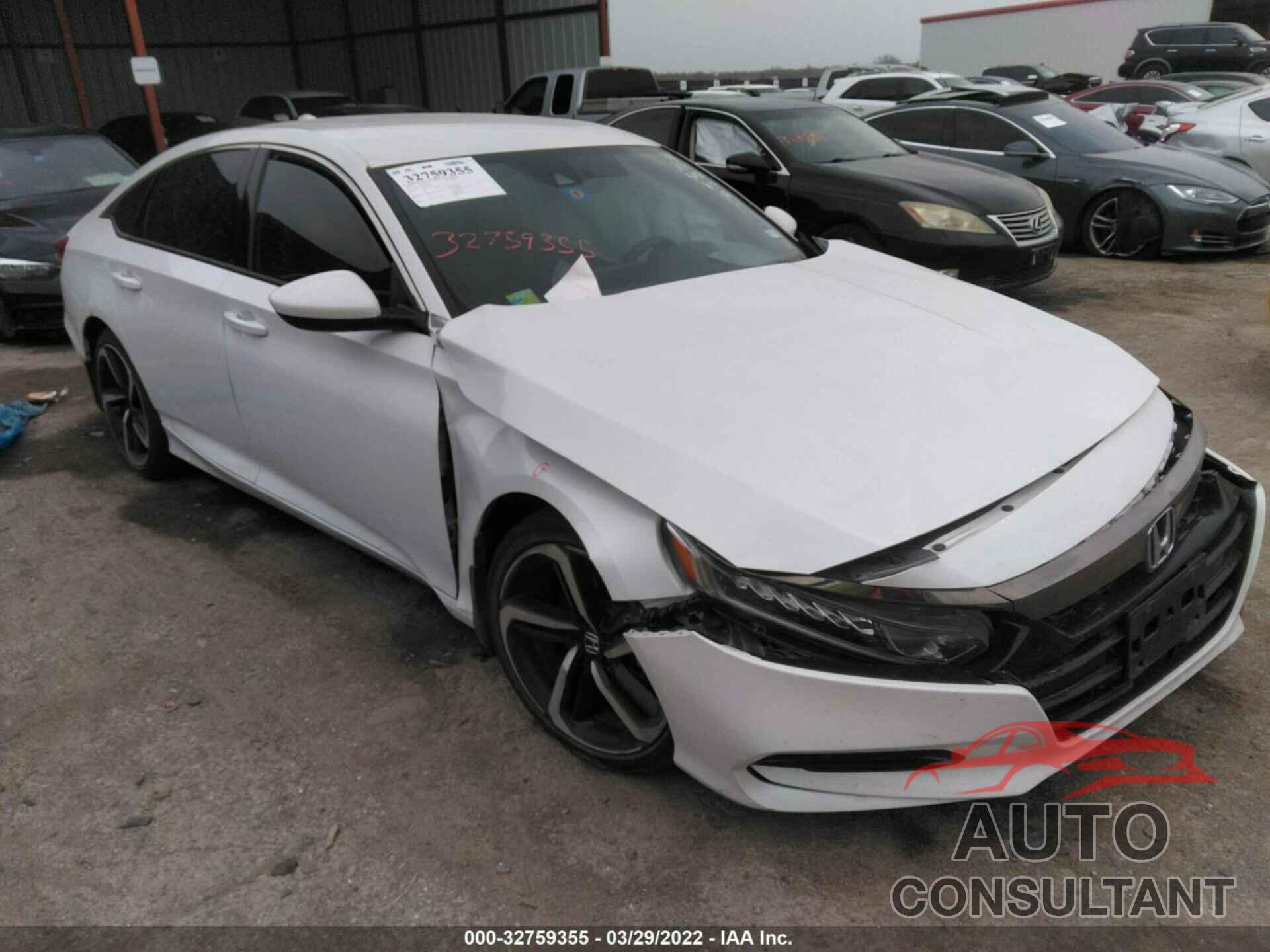 HONDA ACCORD SEDAN 2018 - 1HGCV1F36JA207978