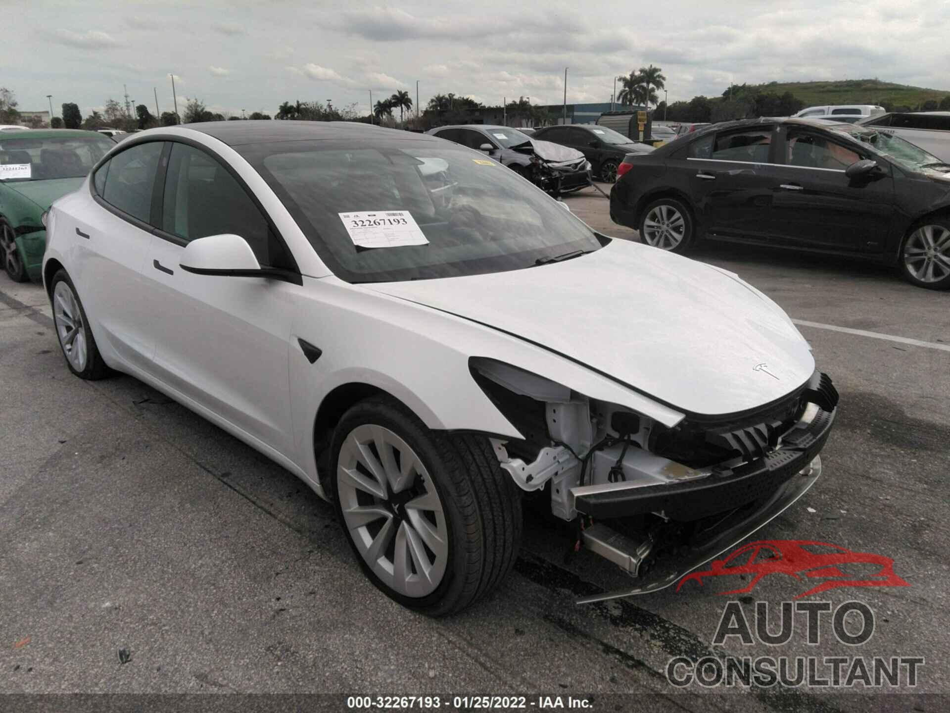 TESLA MODEL 3 2021 - 5YJ3E1EB4MF015381