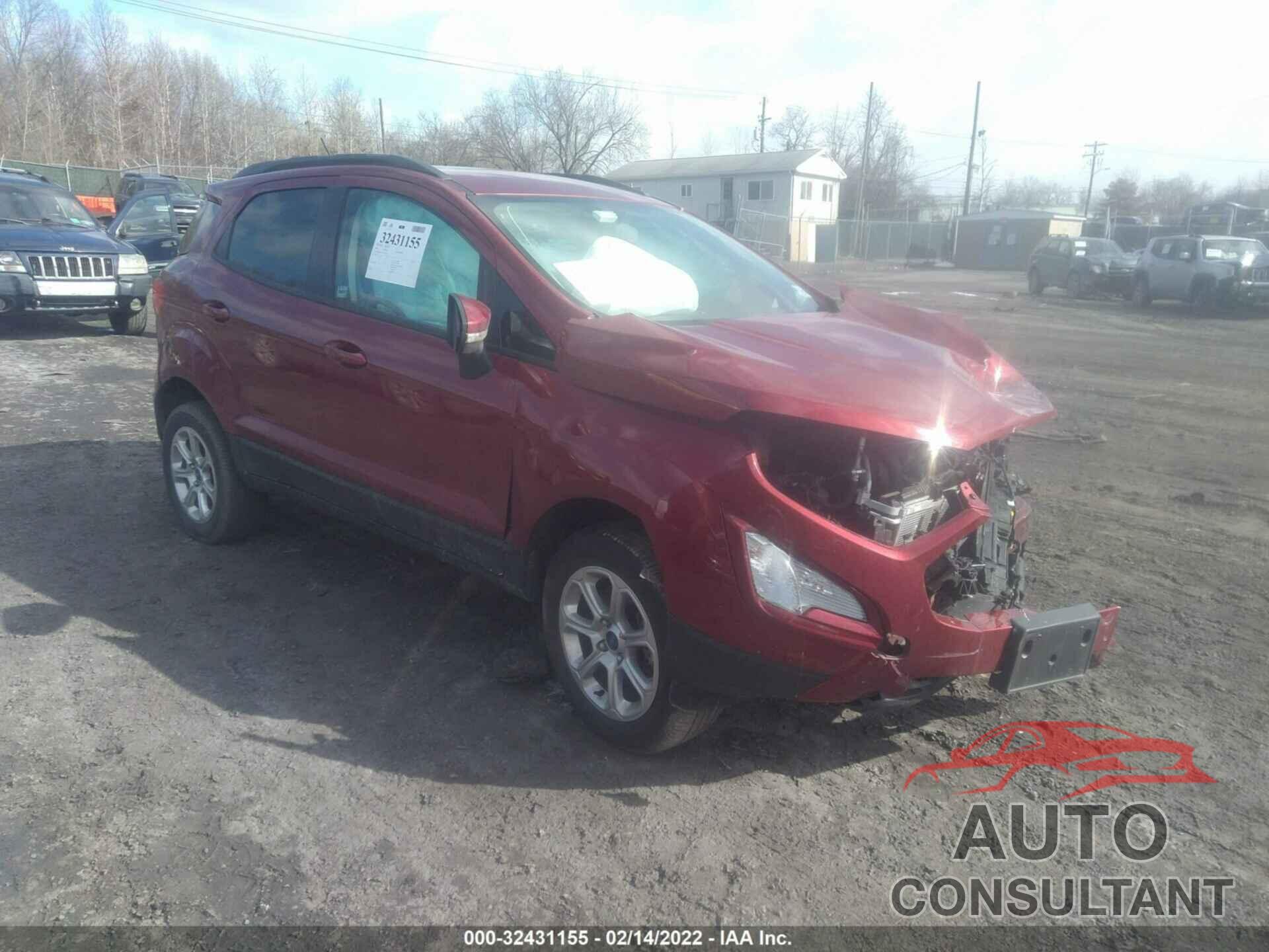 FORD ECOSPORT 2020 - MAJ6S3GL8LC326336