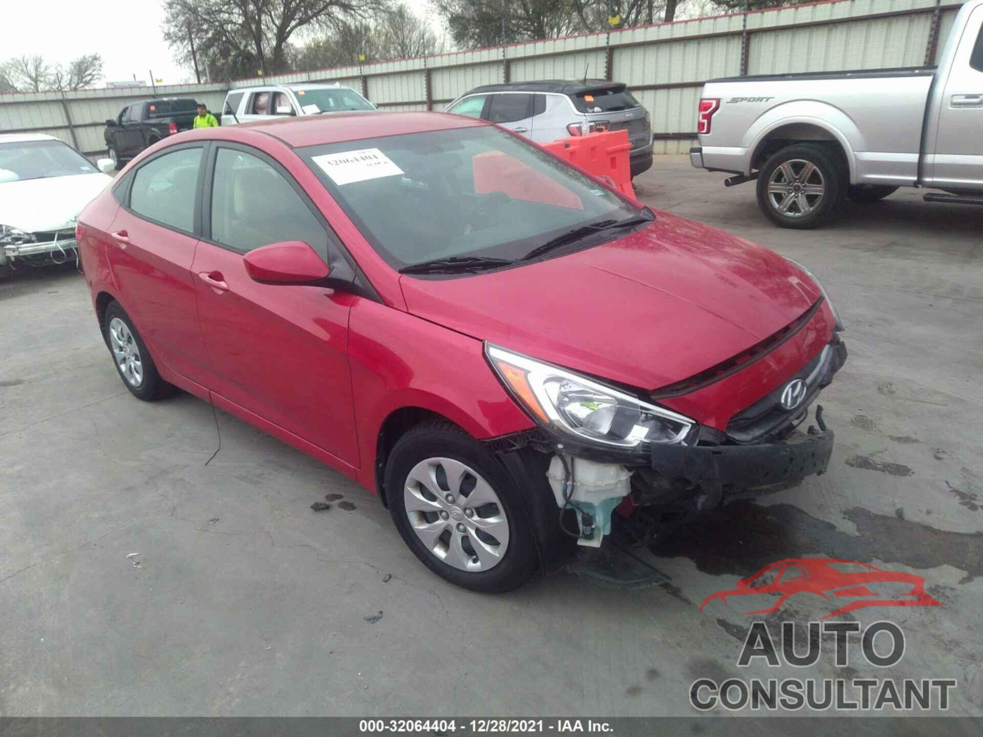 HYUNDAI ACCENT 2016 - KMHCT4AE6GU160355