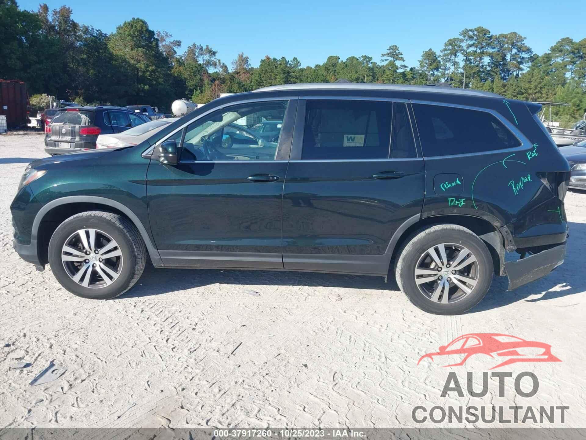 HONDA PILOT 2017 - 5FNYF6H63HB046268