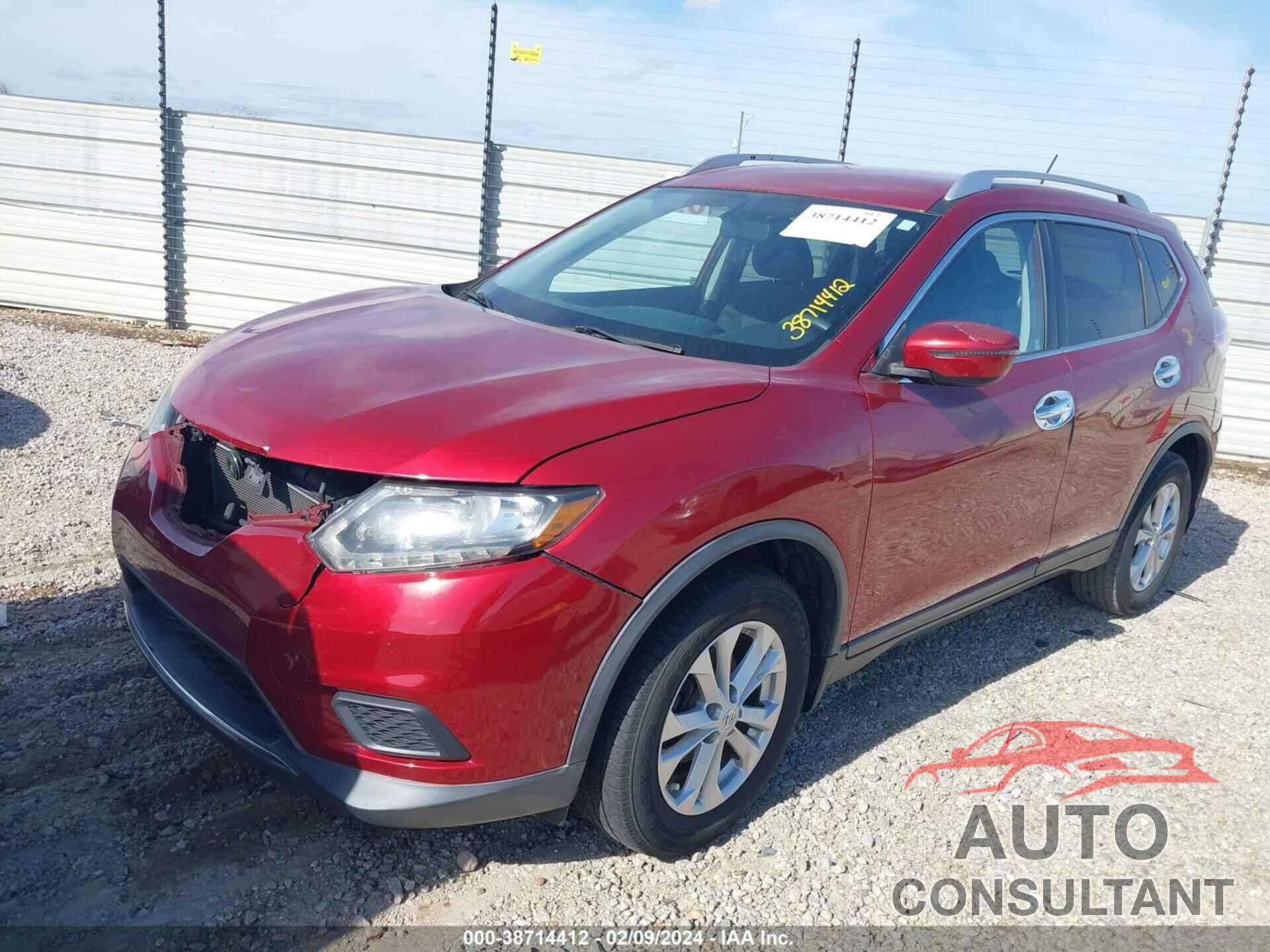 NISSAN ROGUE 2016 - KNMAT2MT6GP641988