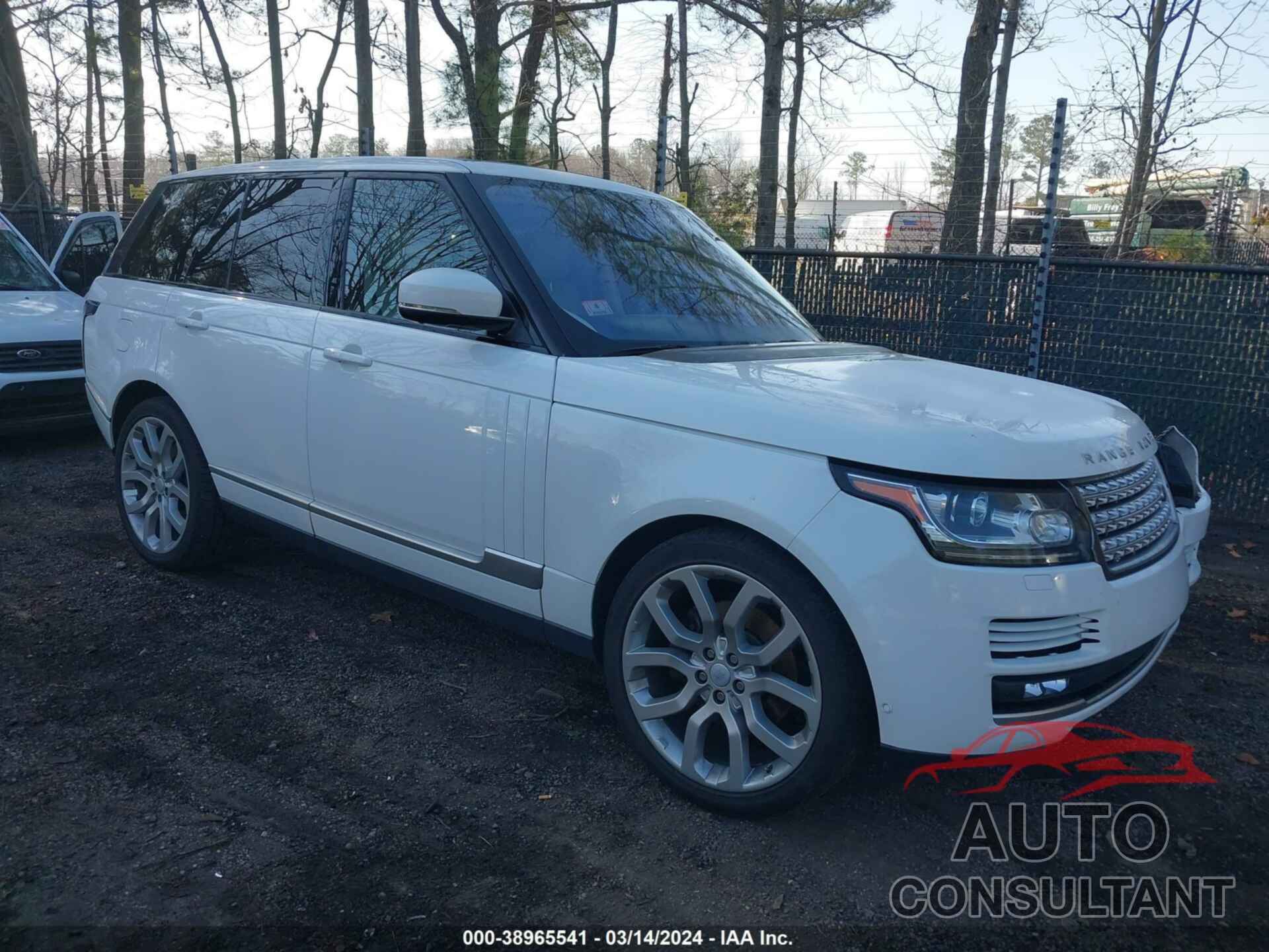 LAND ROVER RANGE ROVER 2016 - SALGS2KF3GA257995