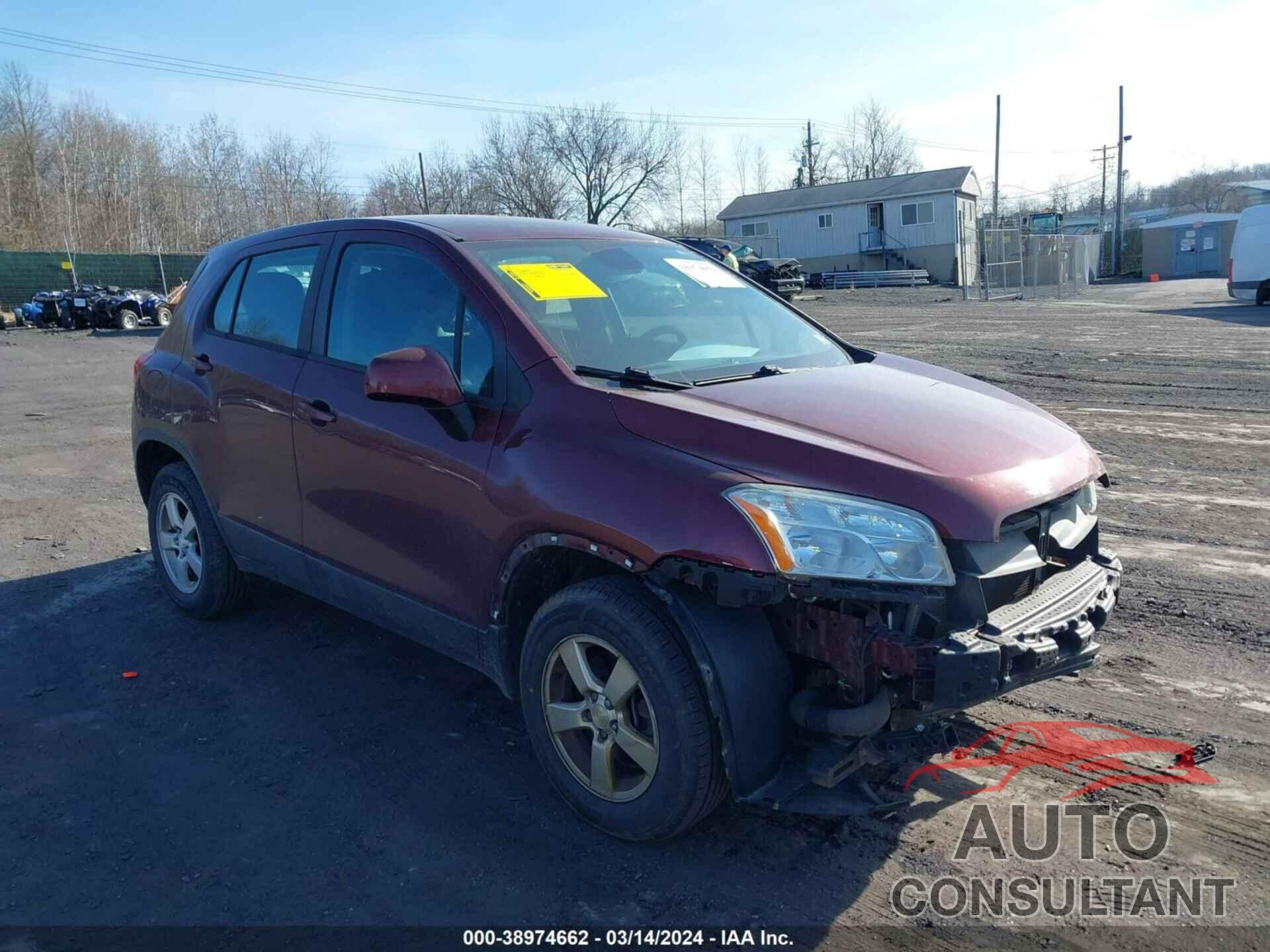 CHEVROLET TRAX 2016 - 3GNCJNSBXGL257581