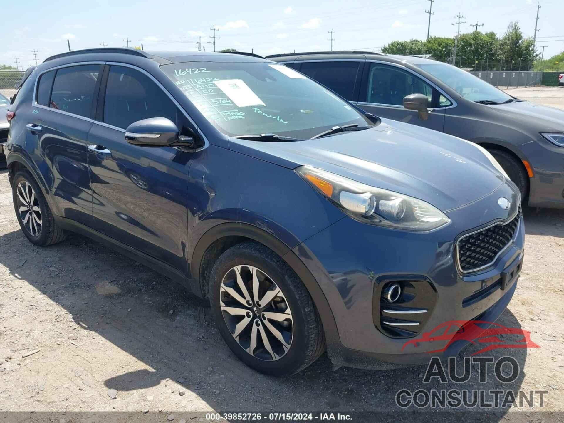 KIA SPORTAGE 2018 - KNDPN3AC3J7355229