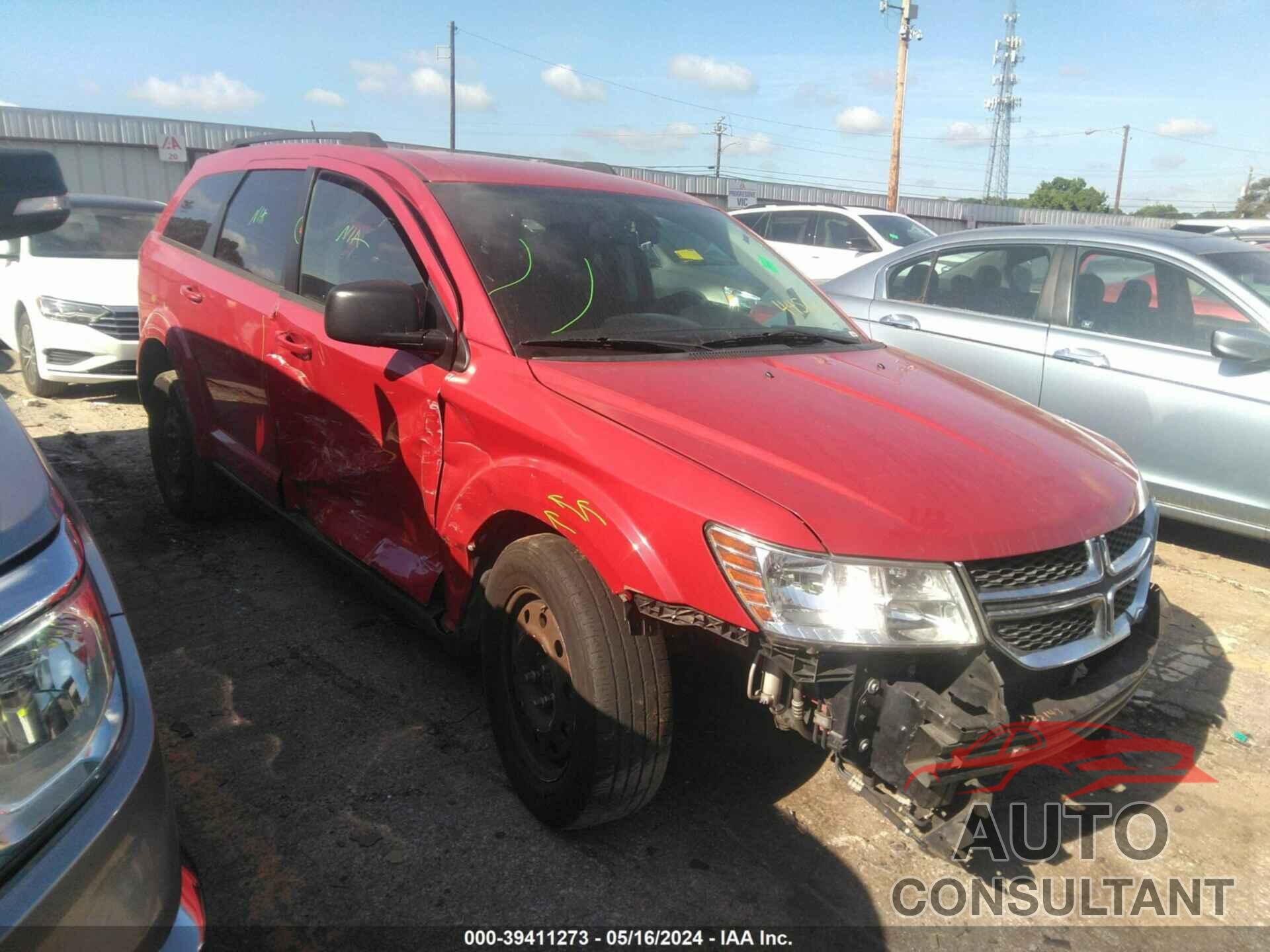 DODGE JOURNEY 2018 - 3C4PDCAB0JT445010