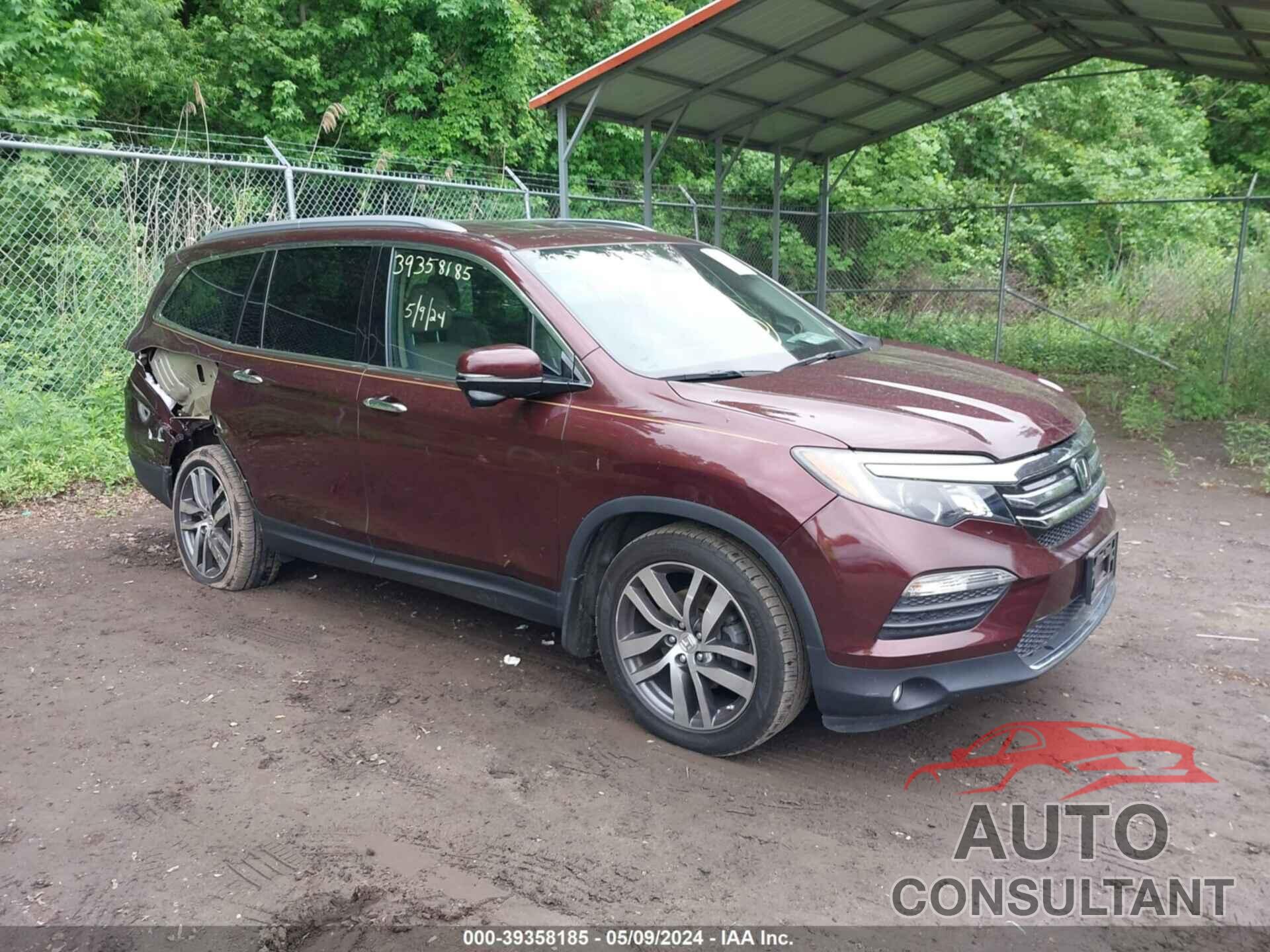 HONDA PILOT 2016 - 5FNYF6H96GB111039