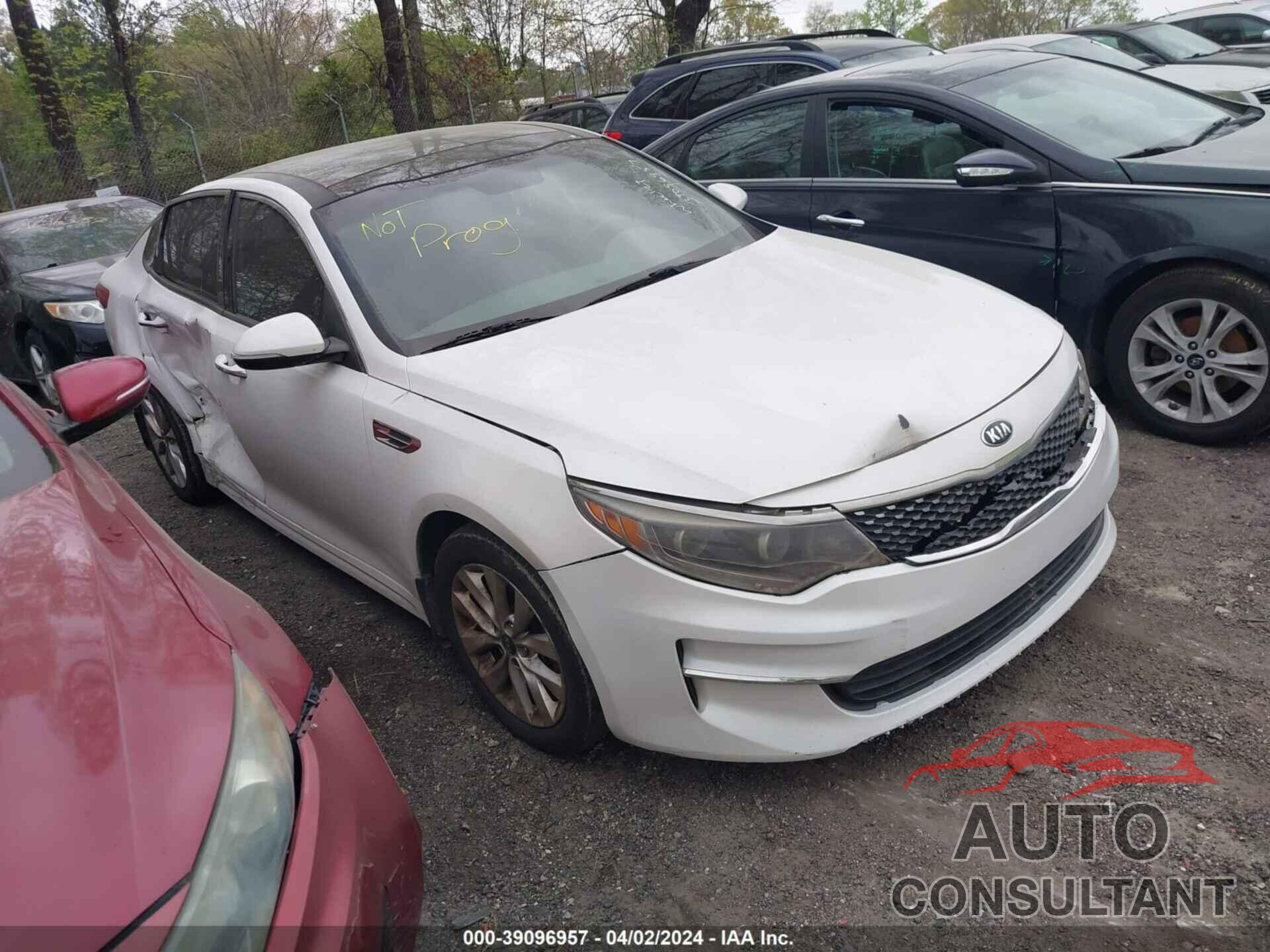 KIA OPTIMA 2016 - 5XXGU4L34GG103480