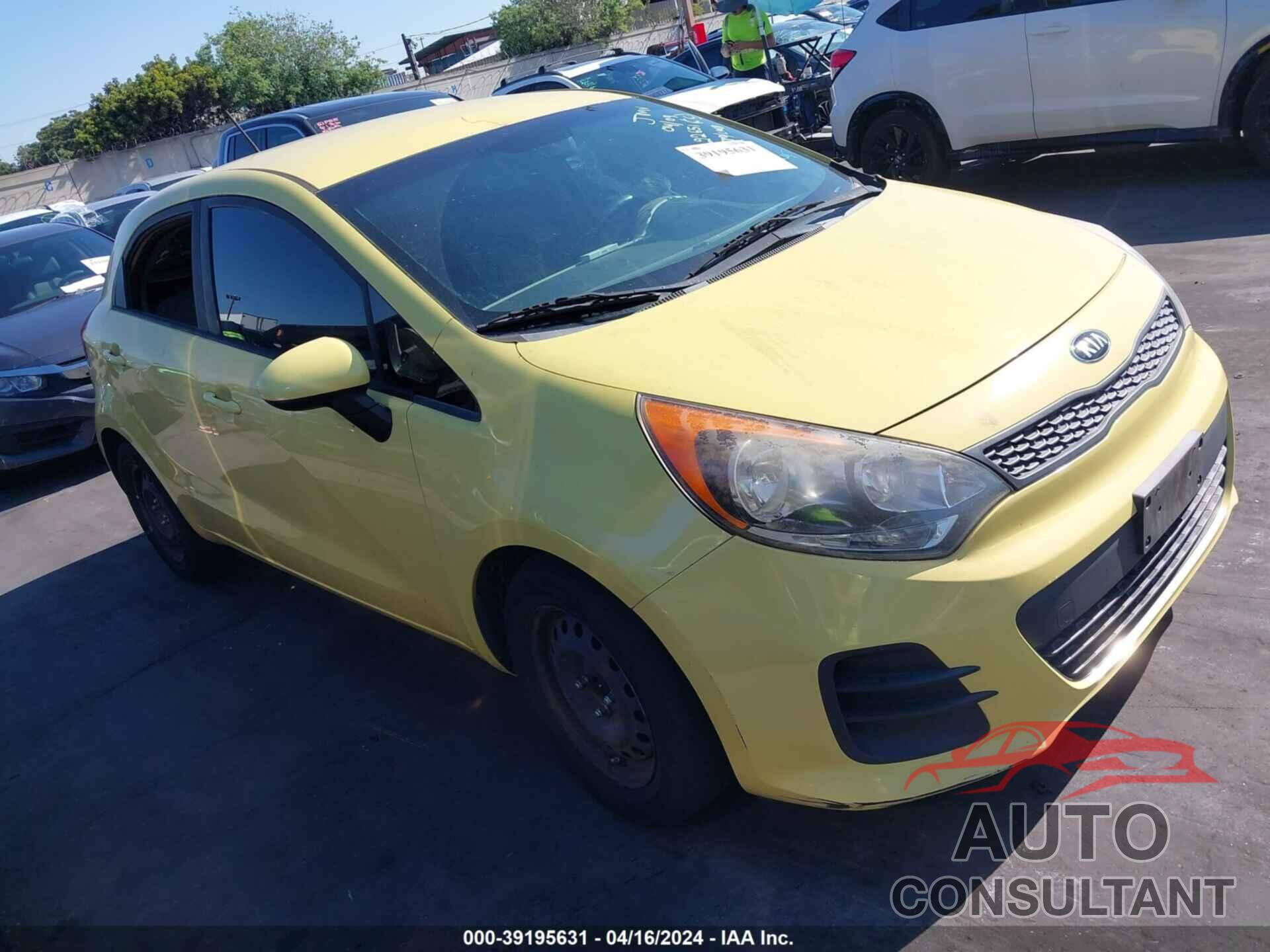 KIA RIO 2016 - KNADM5A36G6600294