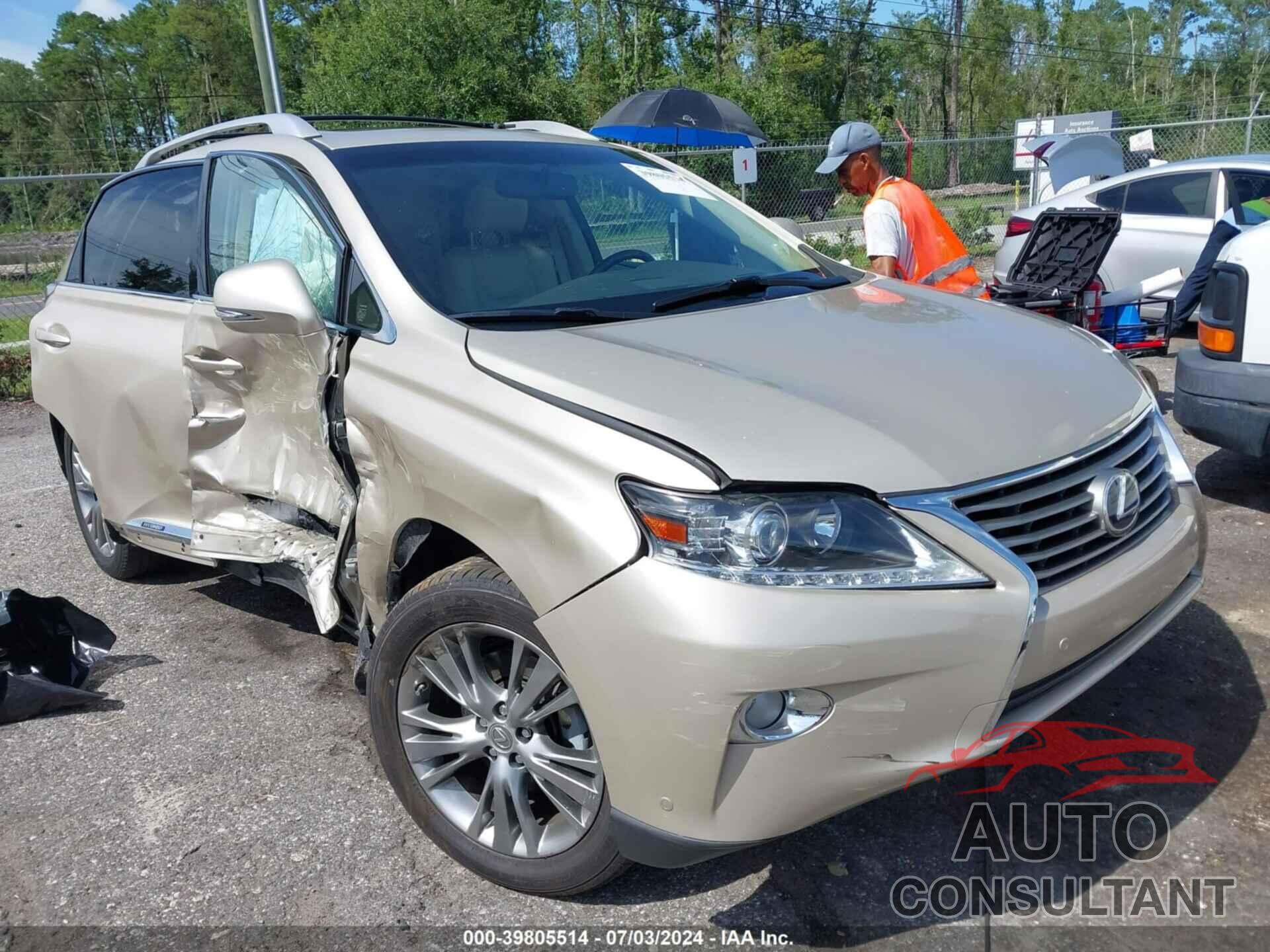 LEXUS RX 450H 2013 - JTJBC1BA5D2053487