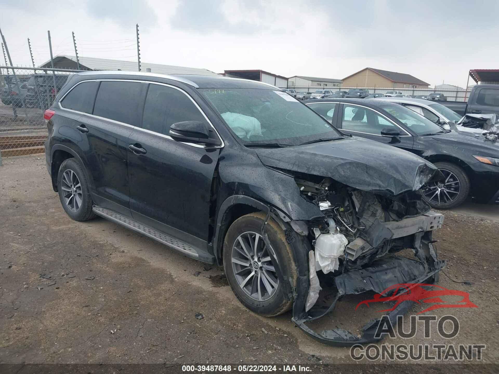 TOYOTA HIGHLANDER 2019 - 5TDKZRFH6KS557981