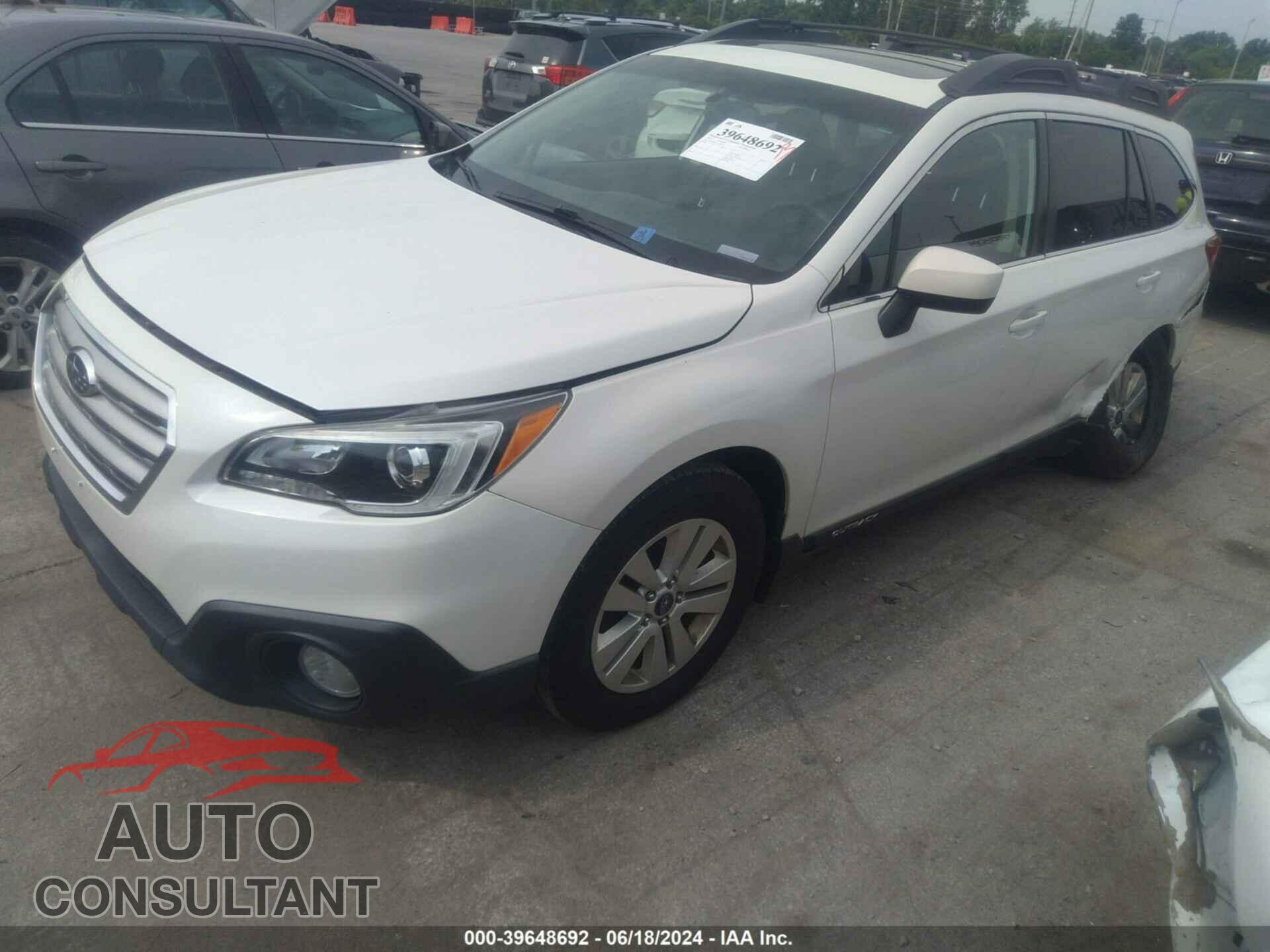 SUBARU OUTBACK 2016 - 4S4BSBEC2G3263032