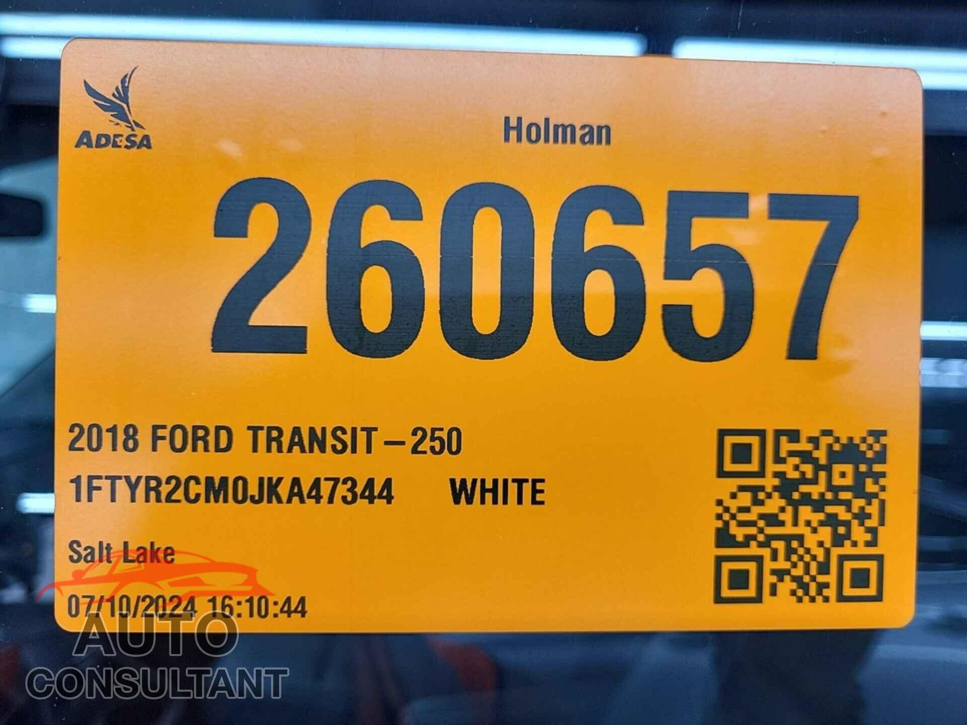 FORD TRANSIT 2018 - 1FTYR2CM0JKA47344