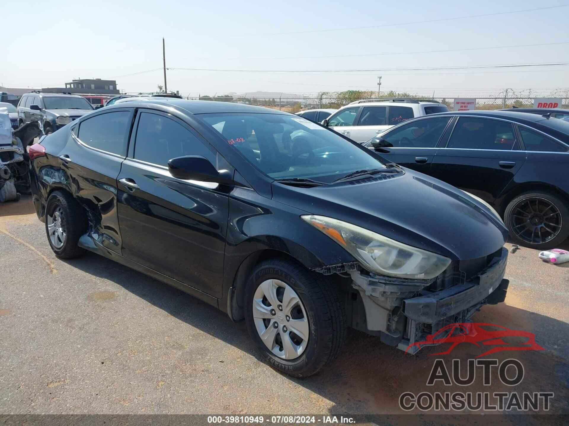 HYUNDAI ELANTRA 2016 - KMHDH4AE6GU479454