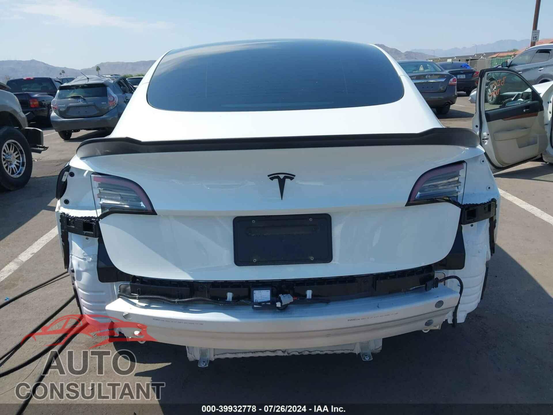 TESLA MODEL 3 2021 - 5YJ3E1EA6MF072768