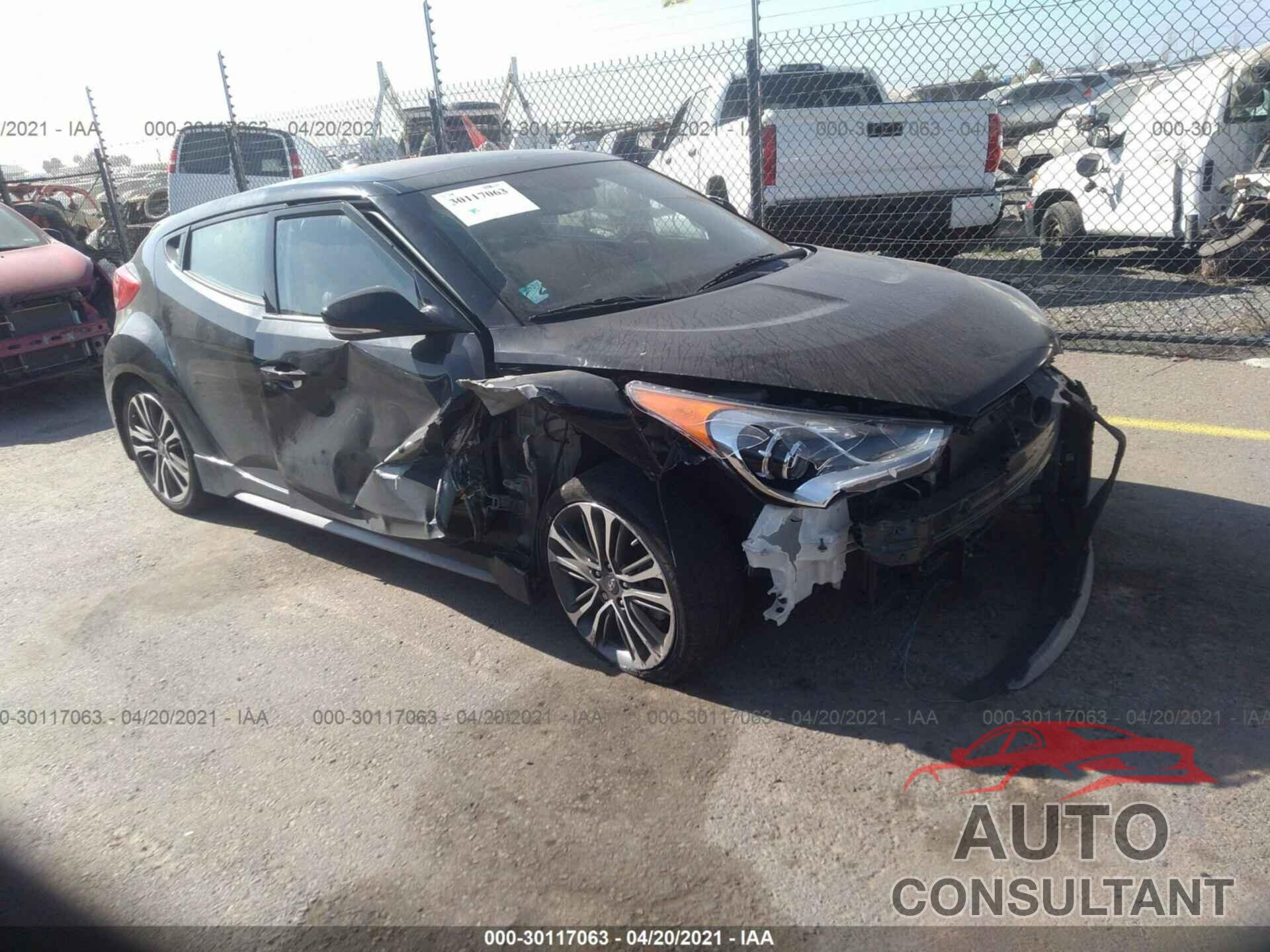 HYUNDAI VELOSTER 2016 - KMHTC6AE9GU275351