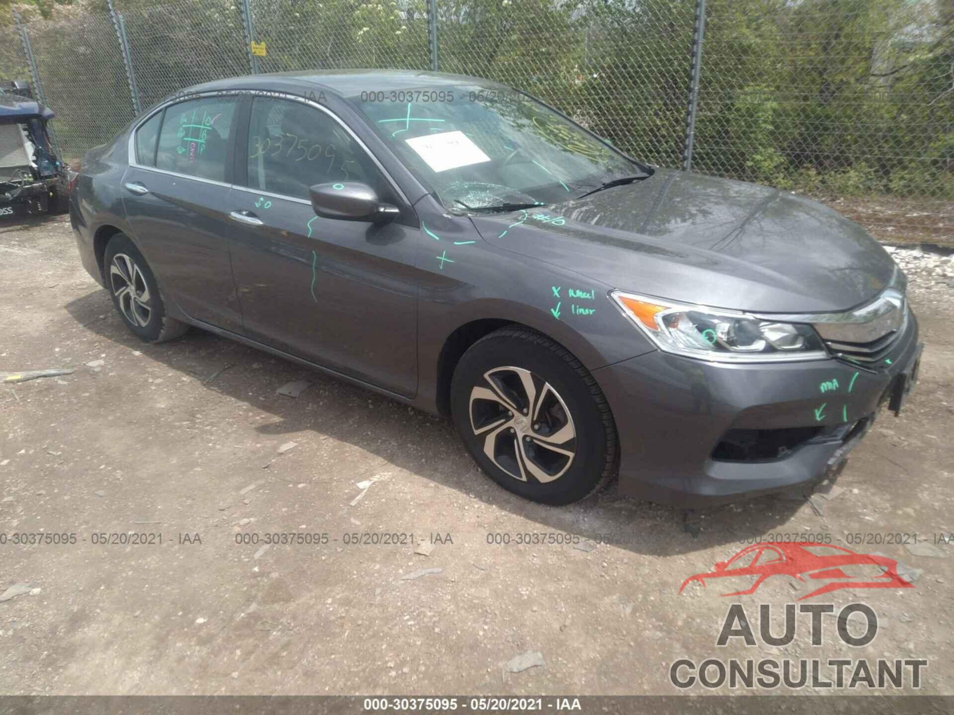 HONDA ACCORD SEDAN 2017 - 1HGCR2F3XHA053229