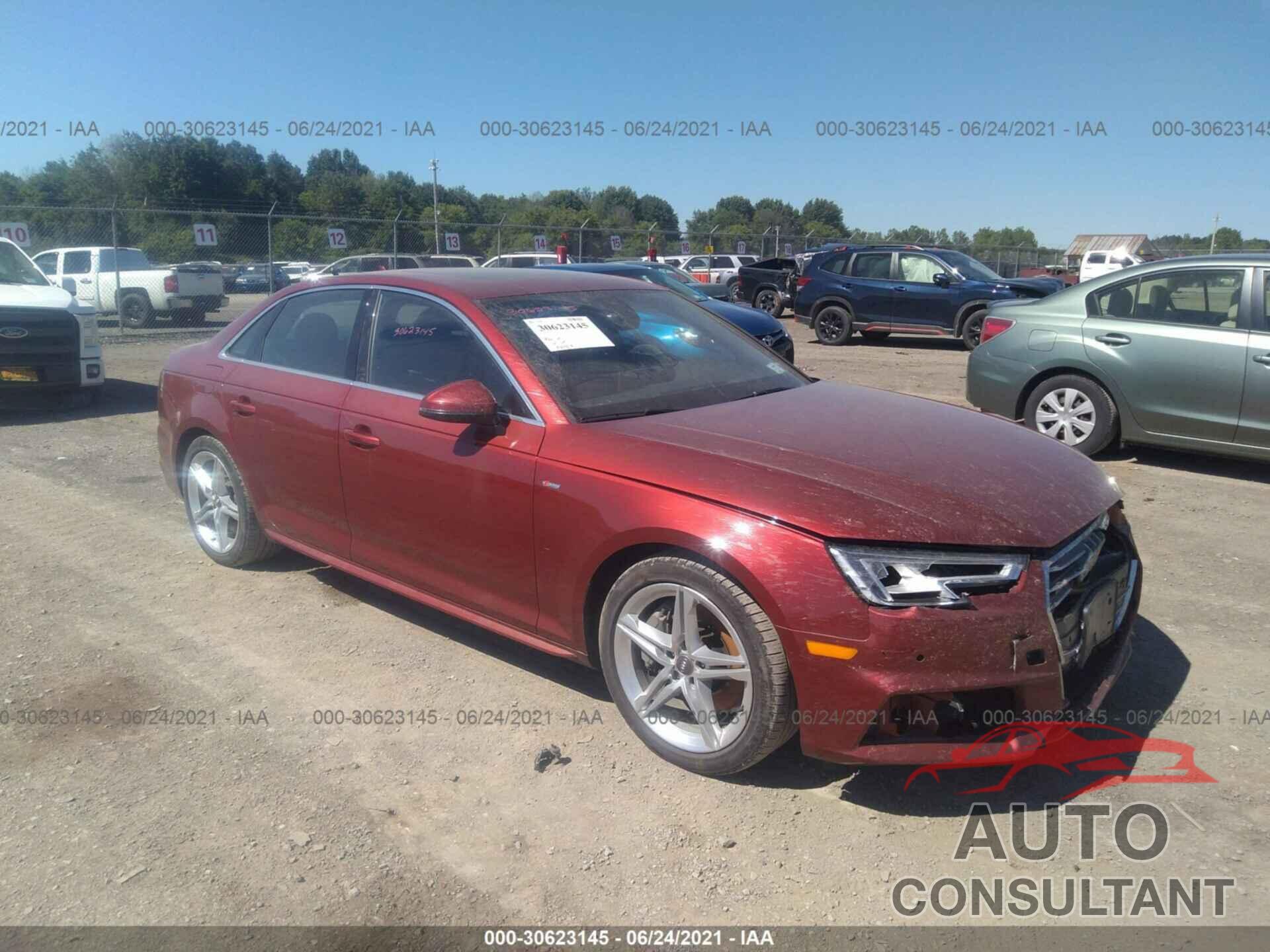 AUDI A4 2018 - WAUPNAF46JA033934