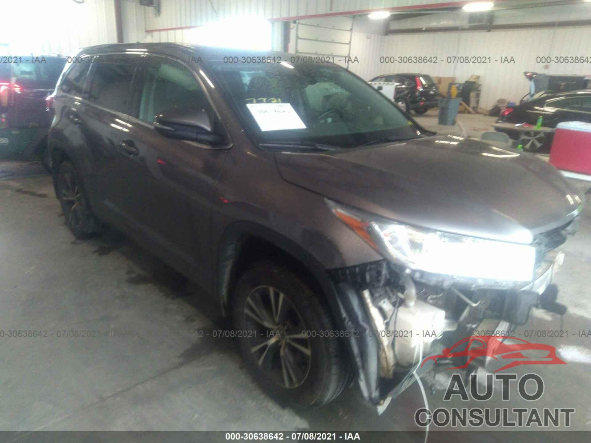 TOYOTA HIGHLANDER 2018 - 5TDBZRFH3JS914502