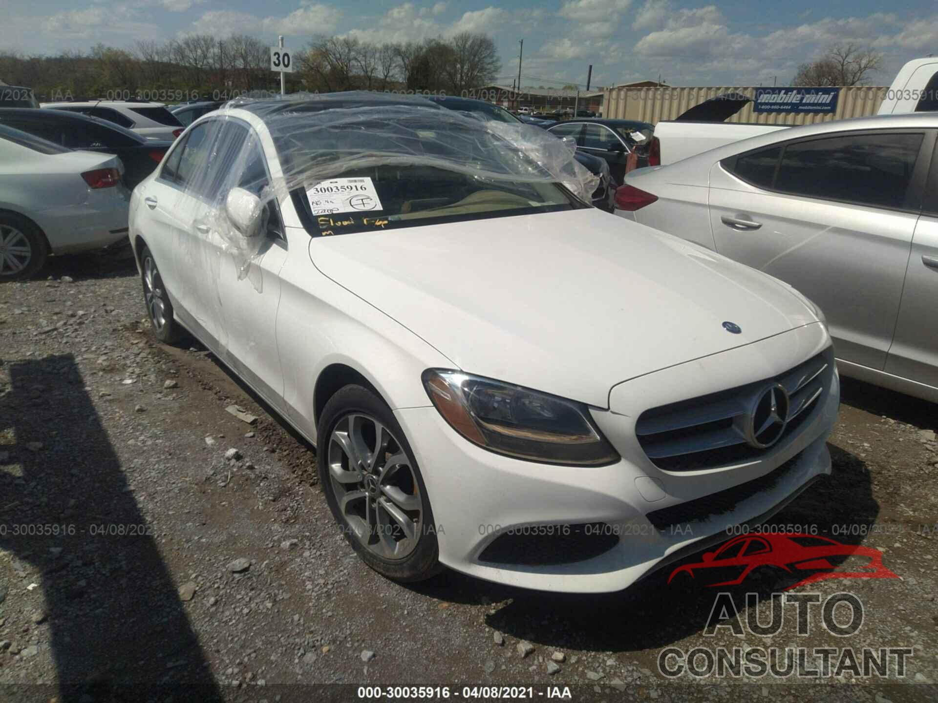 MERCEDES-BENZ C-CLASS 2017 - 55SWF4KB7HU218558