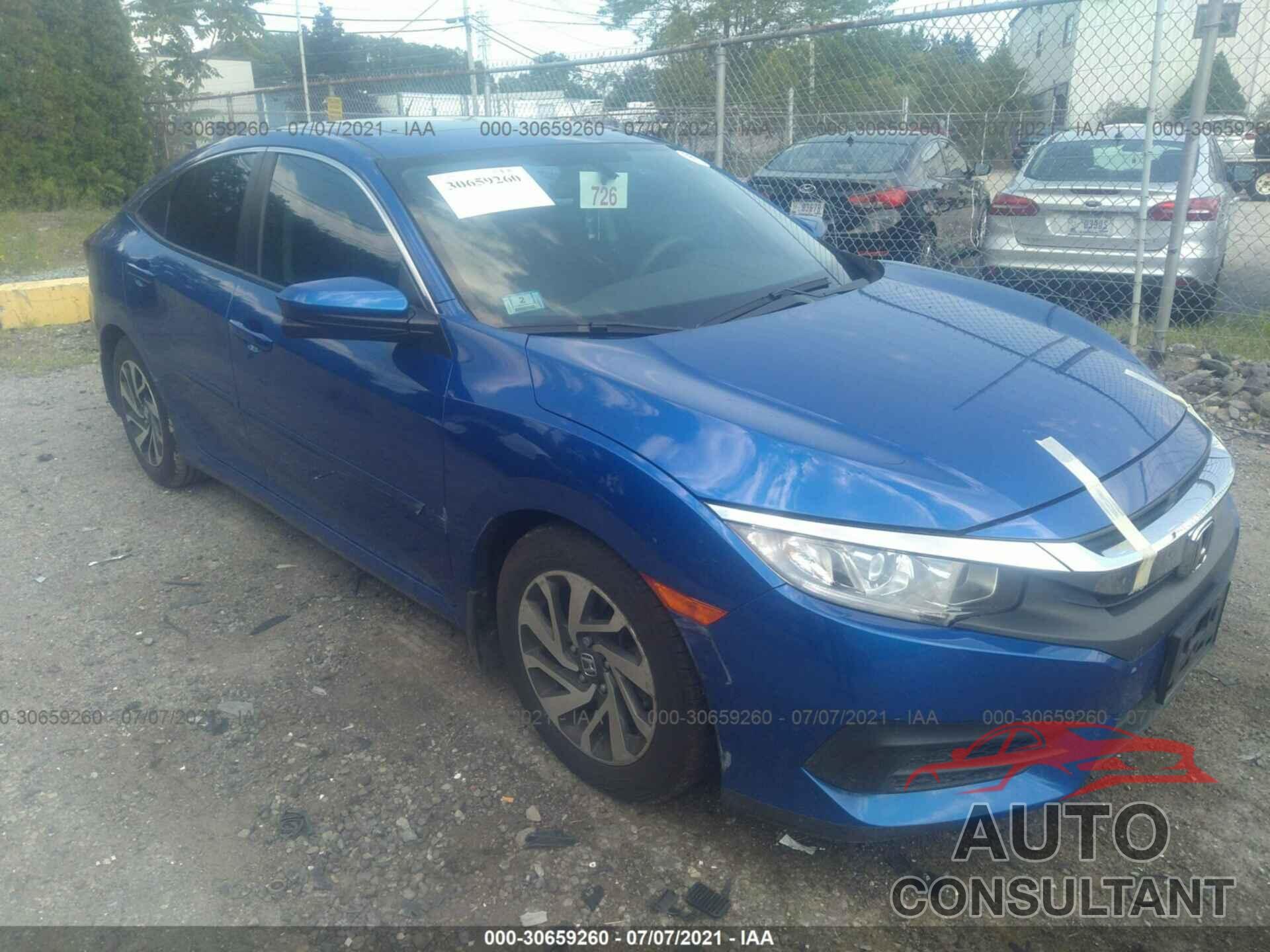 HONDA CIVIC SEDAN 2016 - 19XFC2F72GE221814