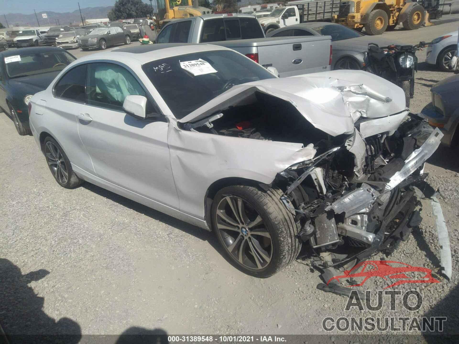 BMW 2 SERIES 2016 - WBA1F9C50GV544569