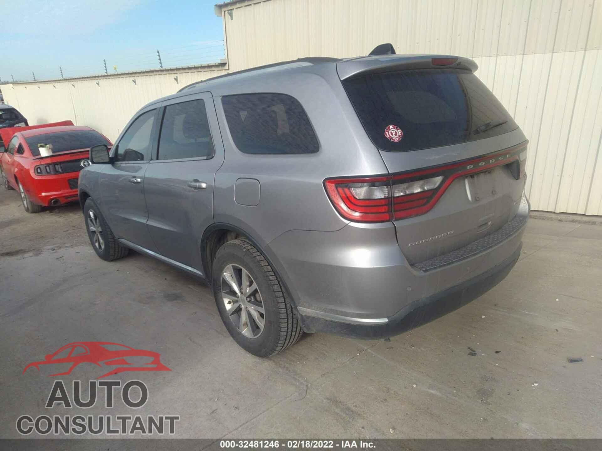 DODGE DURANGO 2016 - 1C4RDHDG8GC374012