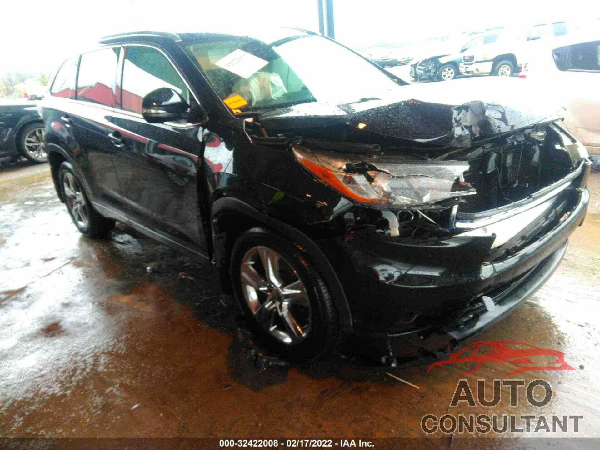 TOYOTA HIGHLANDER 2016 - 5TDDKRFH4GS270059