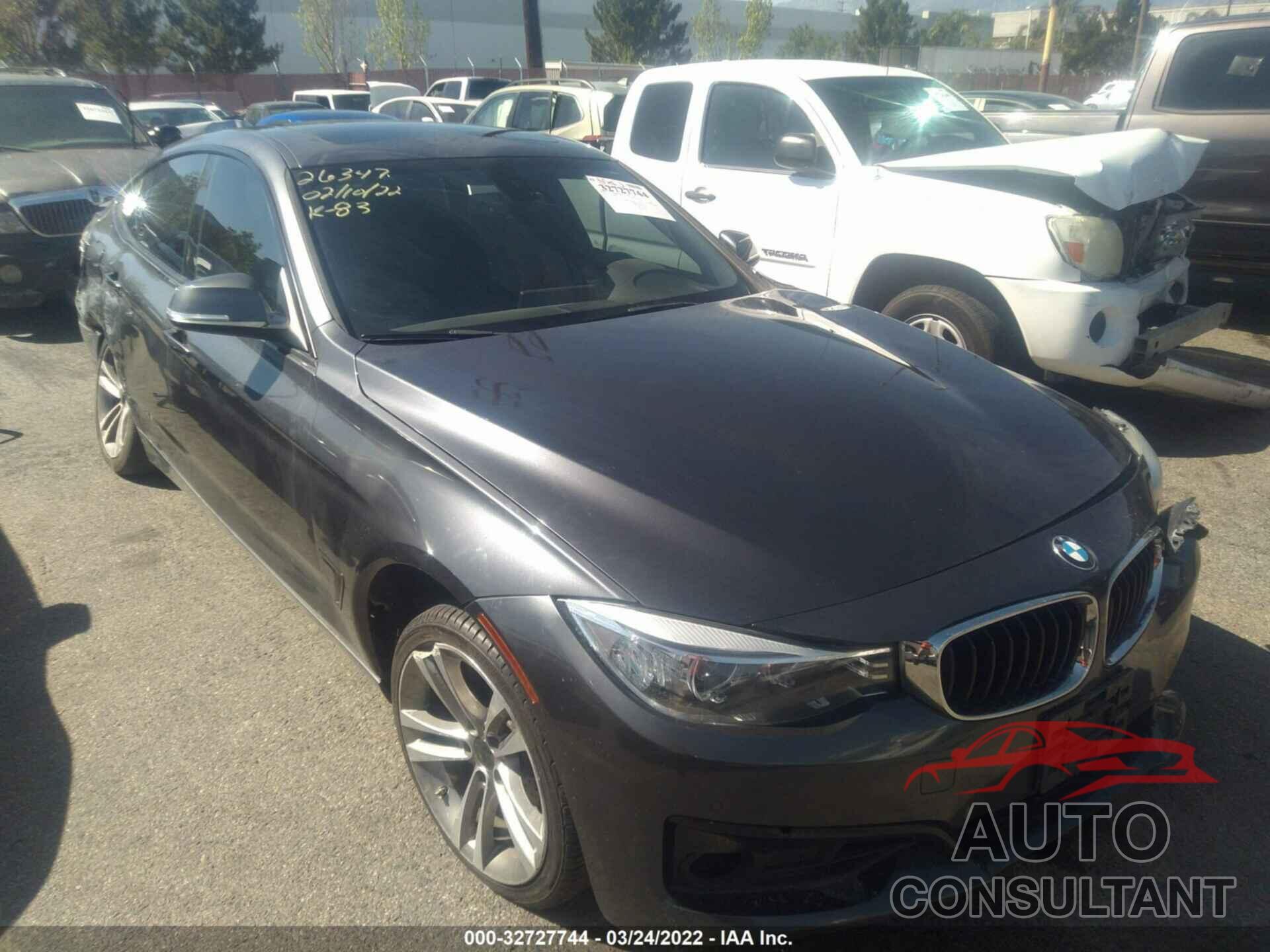 BMW 3 SERIES GRAN TURISMO 2016 - WBA8Z5C54GGS38123