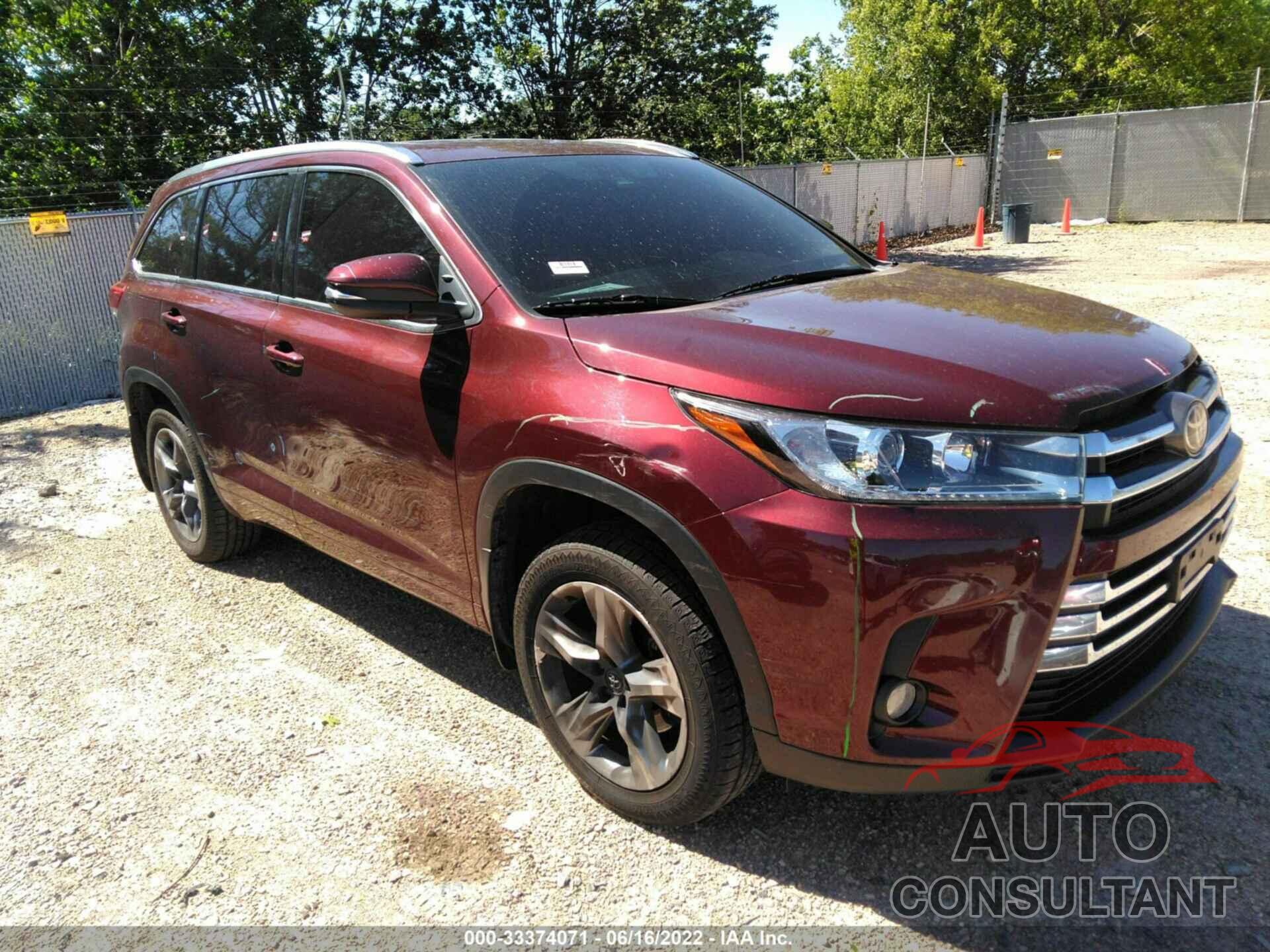TOYOTA HIGHLANDER 2017 - 5TDDZRFH3HS441784