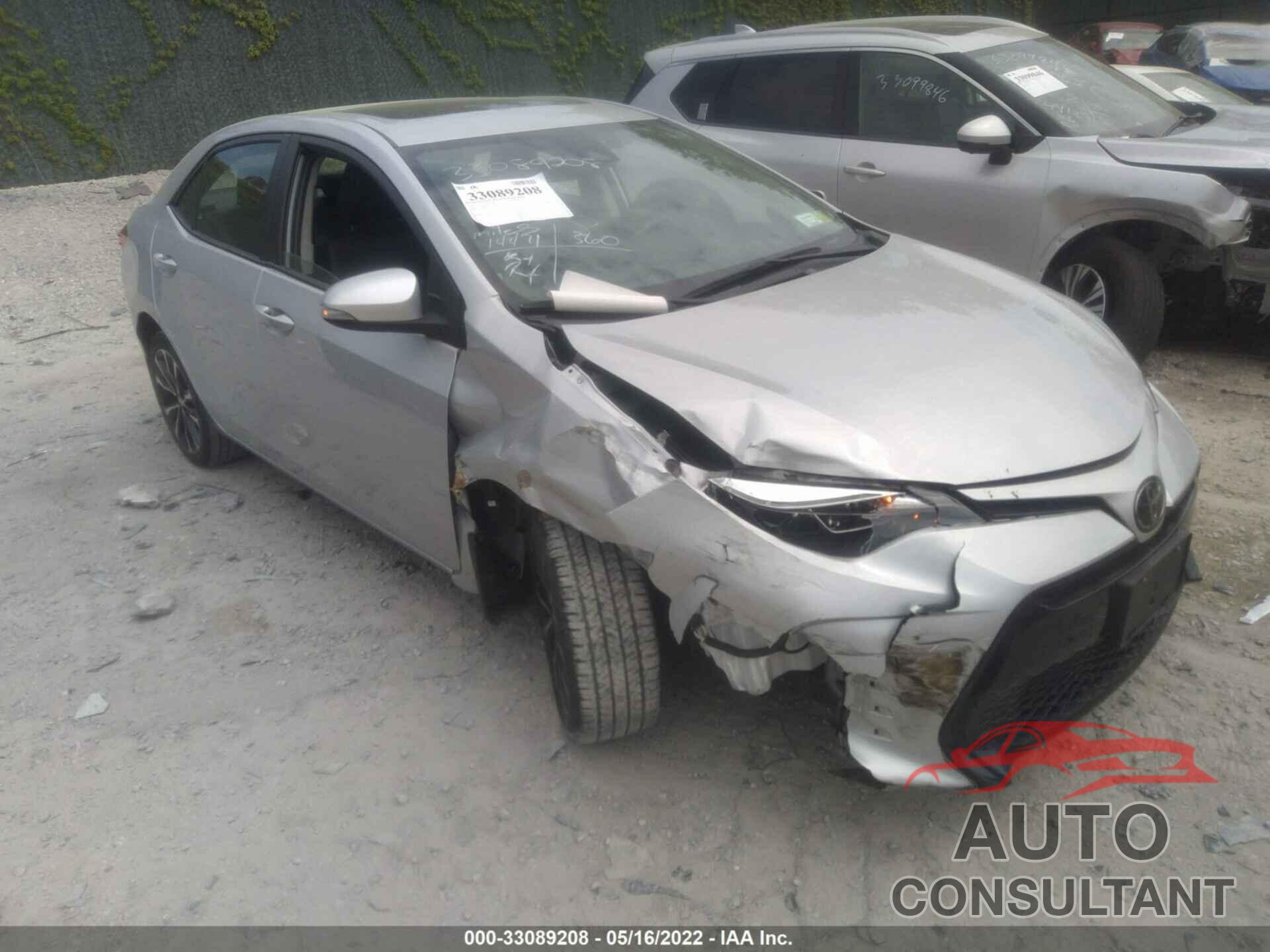 TOYOTA COROLLA 2019 - 2T1BURHE2KC136687
