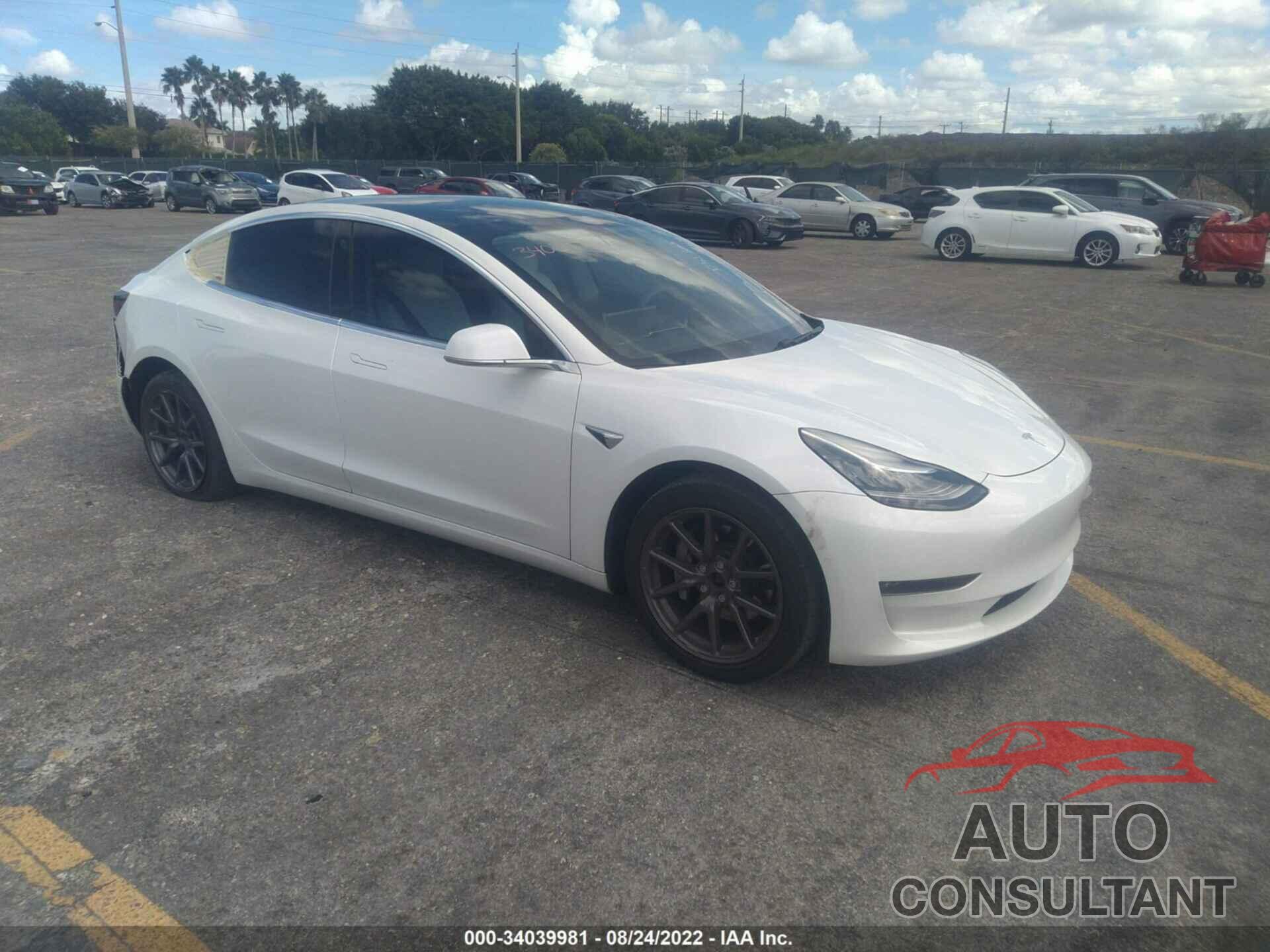 TESLA MODEL 3 2019 - 5YJ3E1EB7KF406814