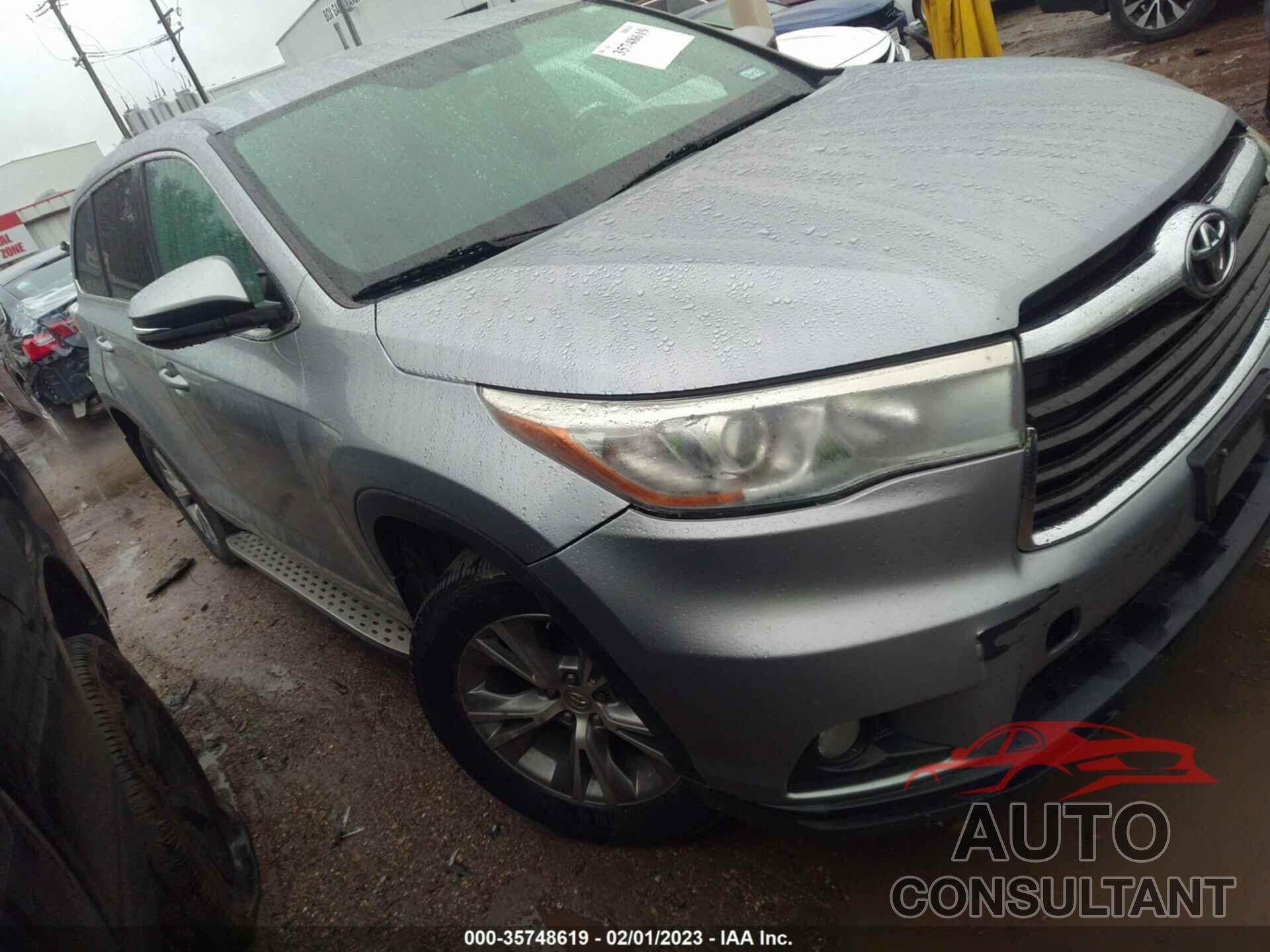 TOYOTA HIGHLANDER 2015 - 5TDZKRFH3FS112185