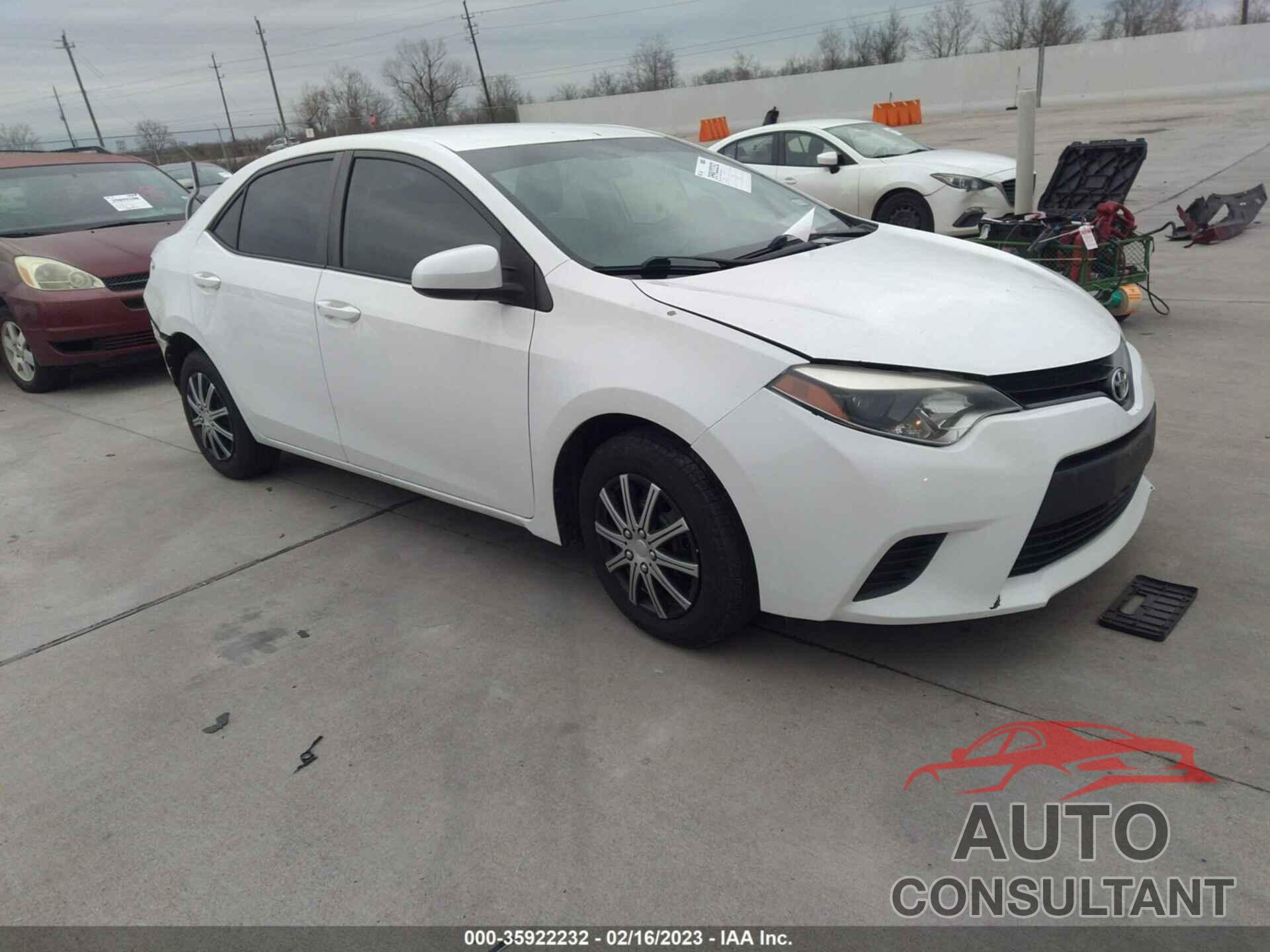 TOYOTA COROLLA 2015 - 5YFBURHE0FP196716