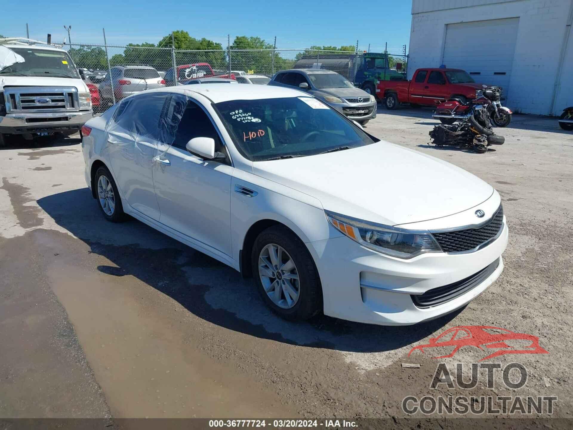 KIA OPTIMA 2016 - KNAGT4L36G5084466