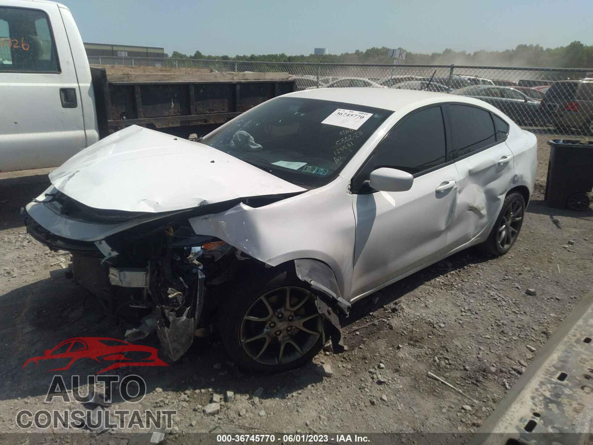 DODGE DART 2015 - 1C3CDFBB0FD123581