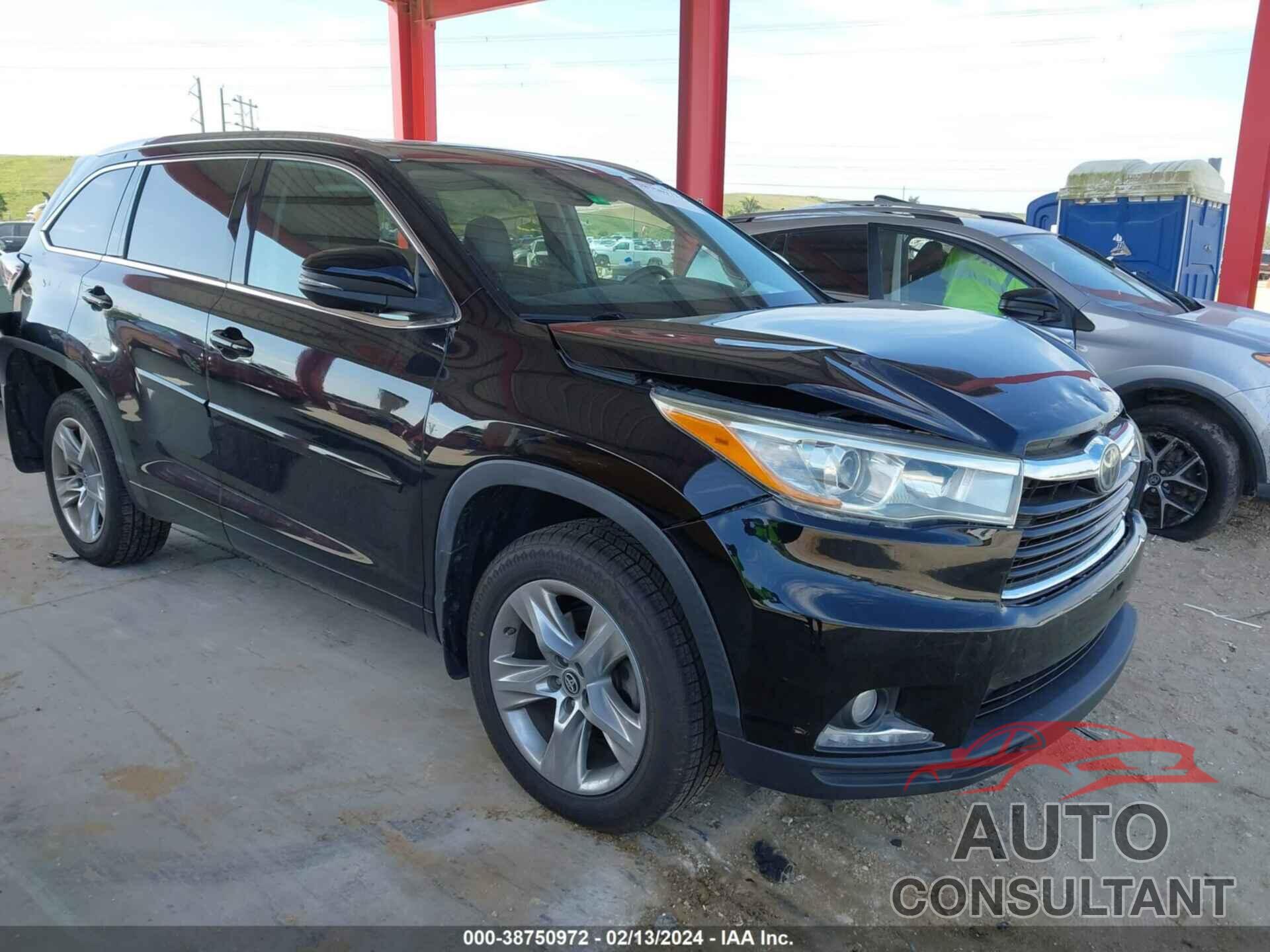 TOYOTA HIGHLANDER 2016 - 5TDDKRFH3GS301656