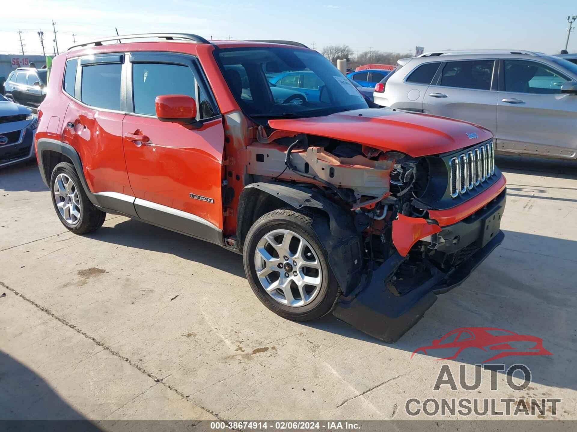 JEEP RENEGADE 2017 - ZACCJBBBXHPG34409