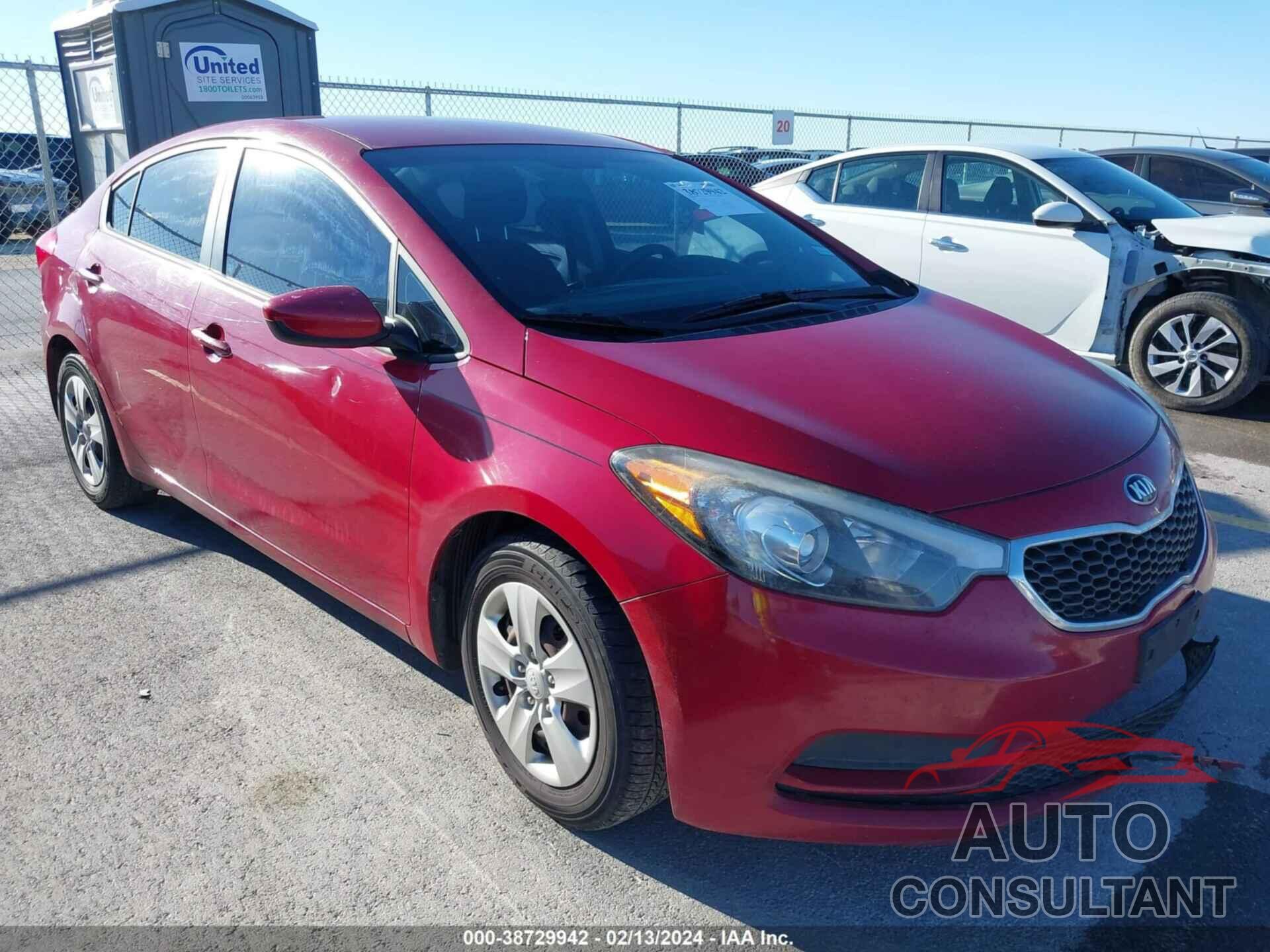 KIA FORTE 2016 - KNAFK4A61G5562403